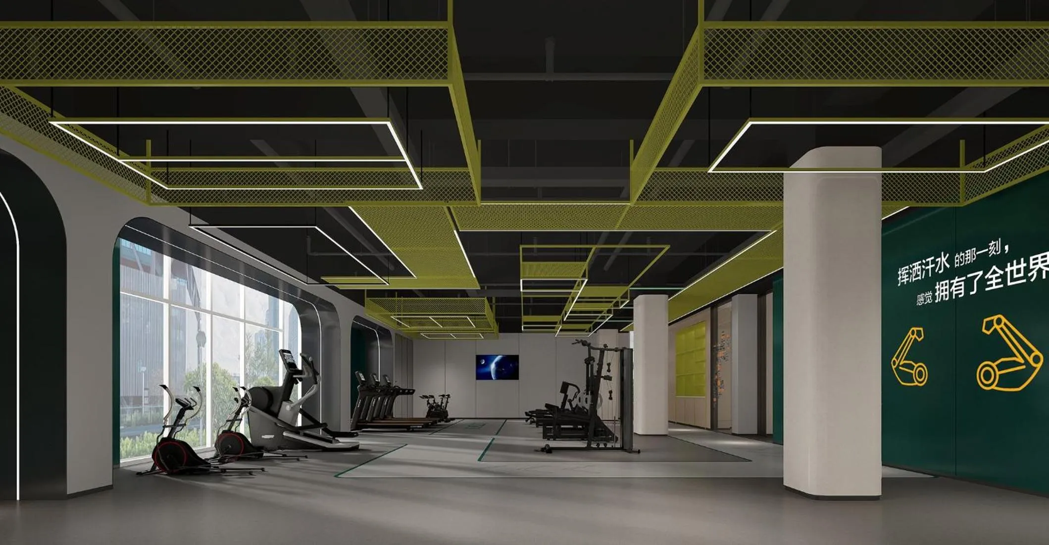 Fitness centre/facilities in EVEN Hotel Wuhan Airport Zone by IHG