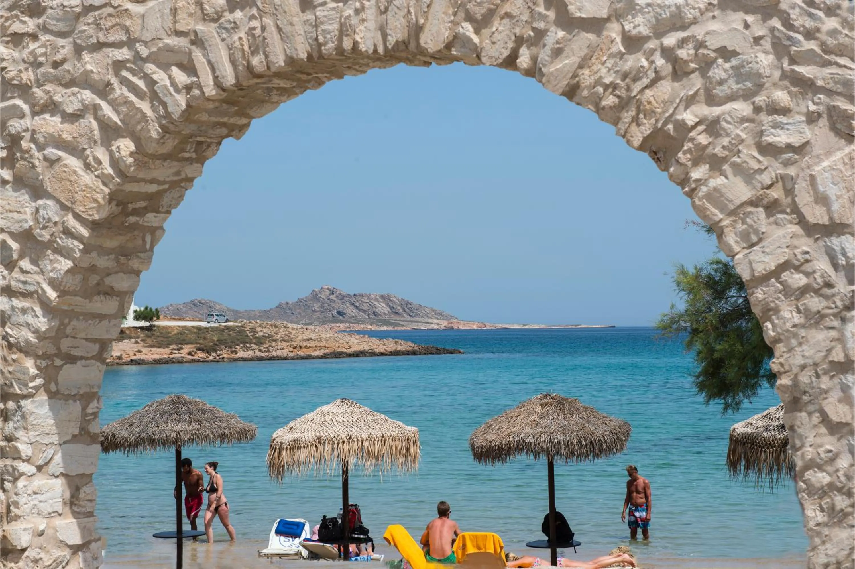 People in Contaratos Beach Hotel
