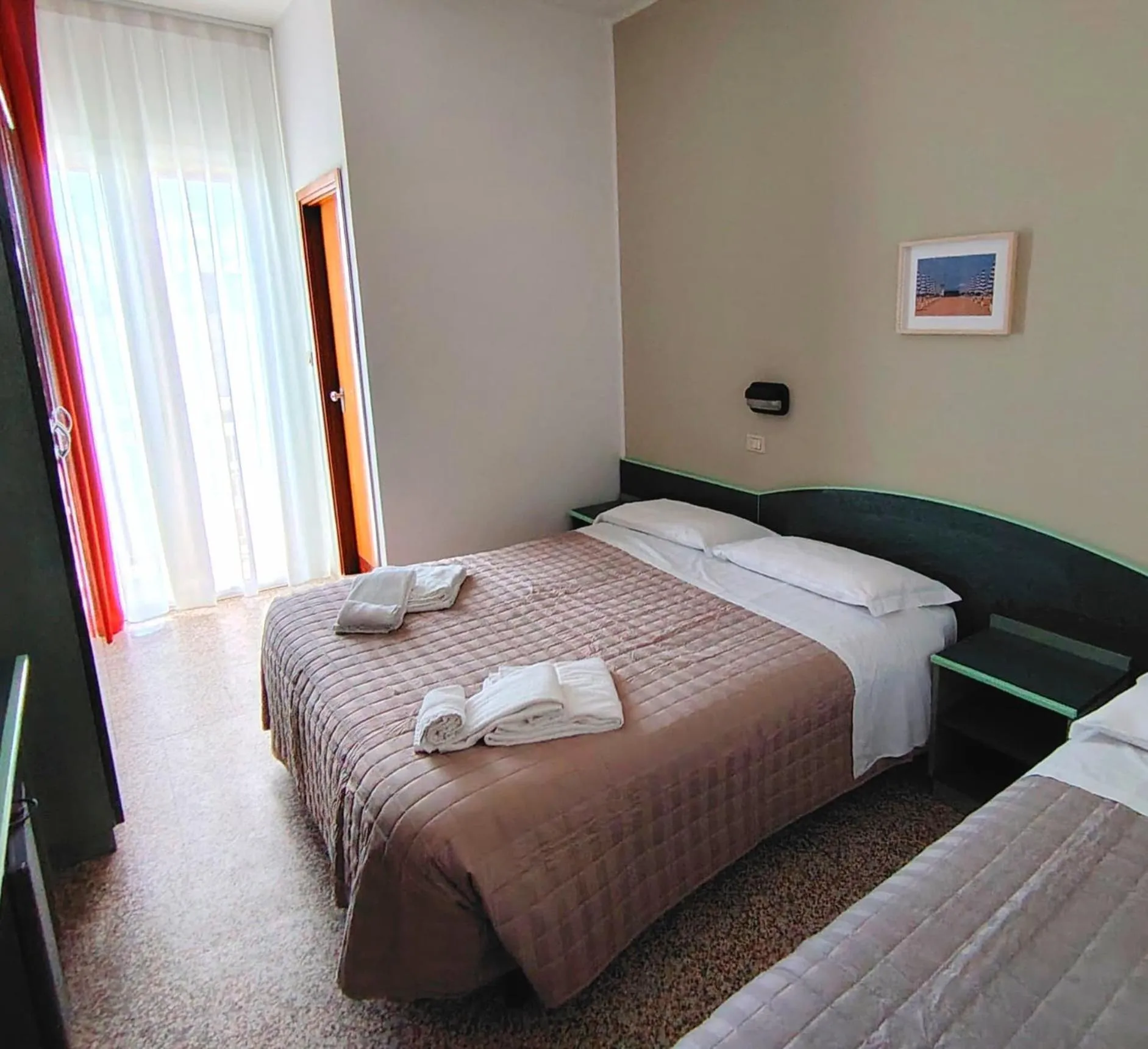 Bed in Hotel Concordia Palace