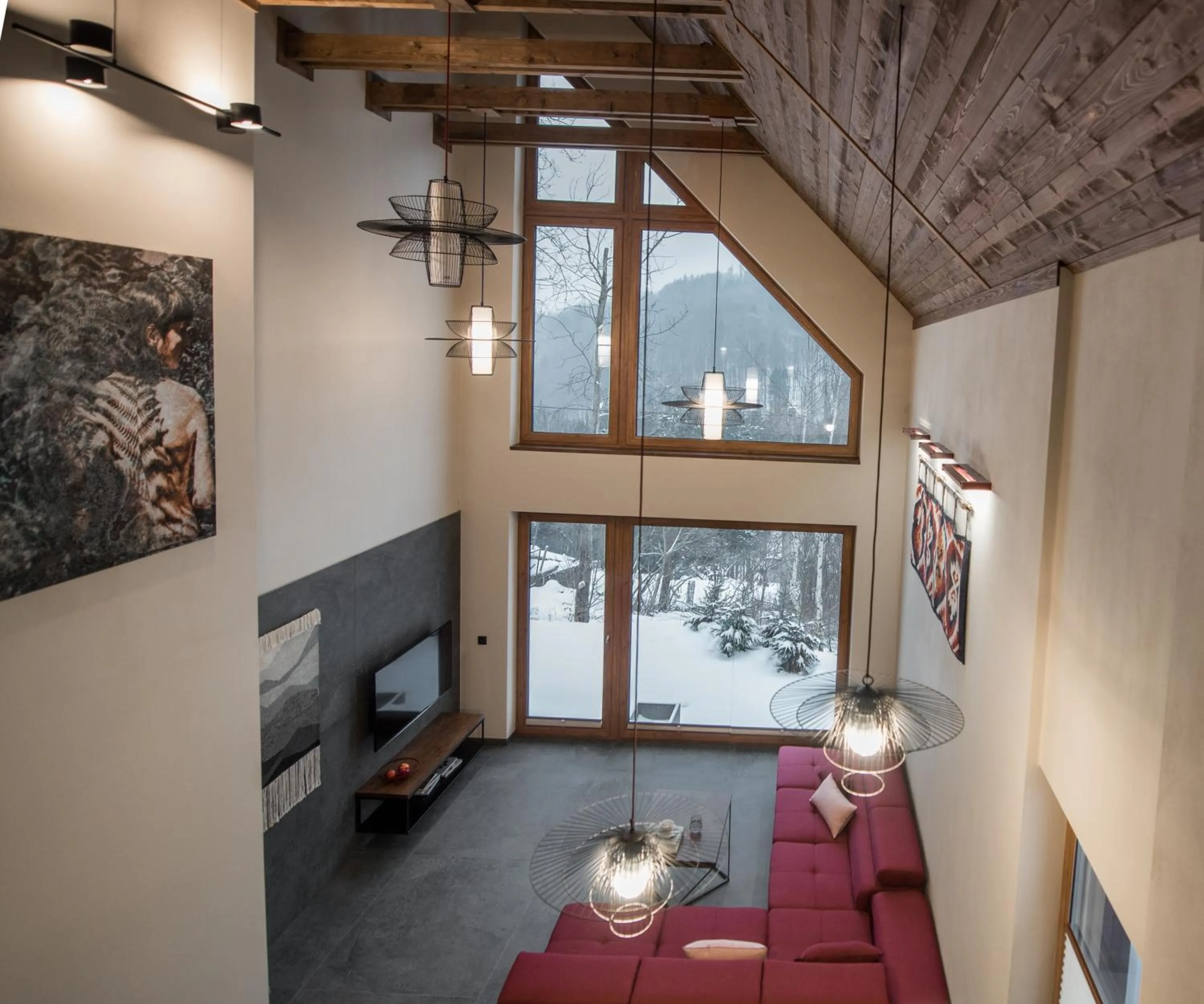 Living room in Aspen Deluxe Residence & ASPEN cottage
