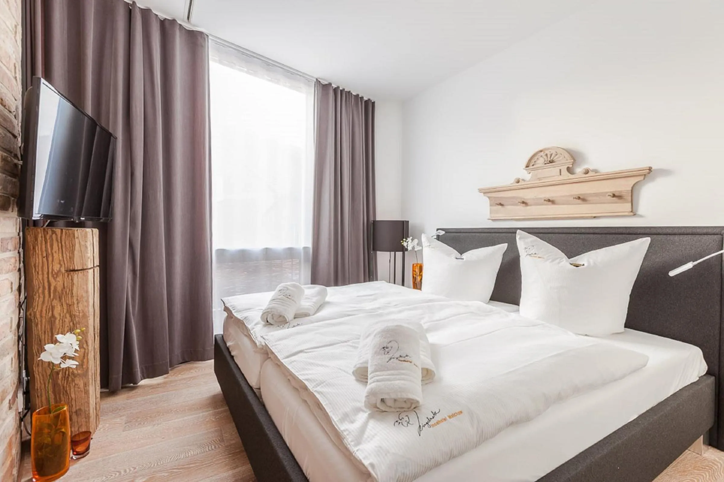 Bedroom, Bed in Ringelnatz Inselhotel