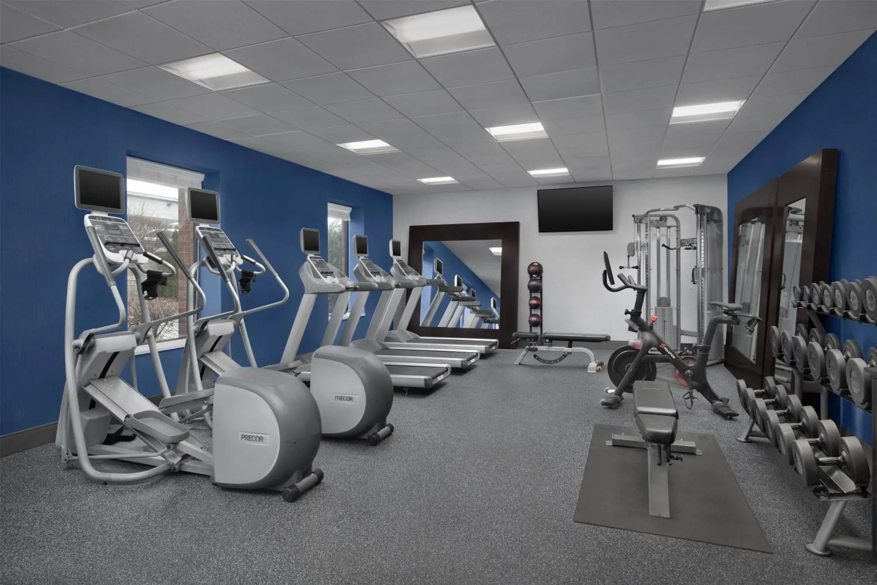 Fitness centre/facilities in Hampton Inn & Suites Baltimore North/Timonium, MD Fitness centre/facilities in Hampton Inn & Suites Baltimore North/Timonium, MD