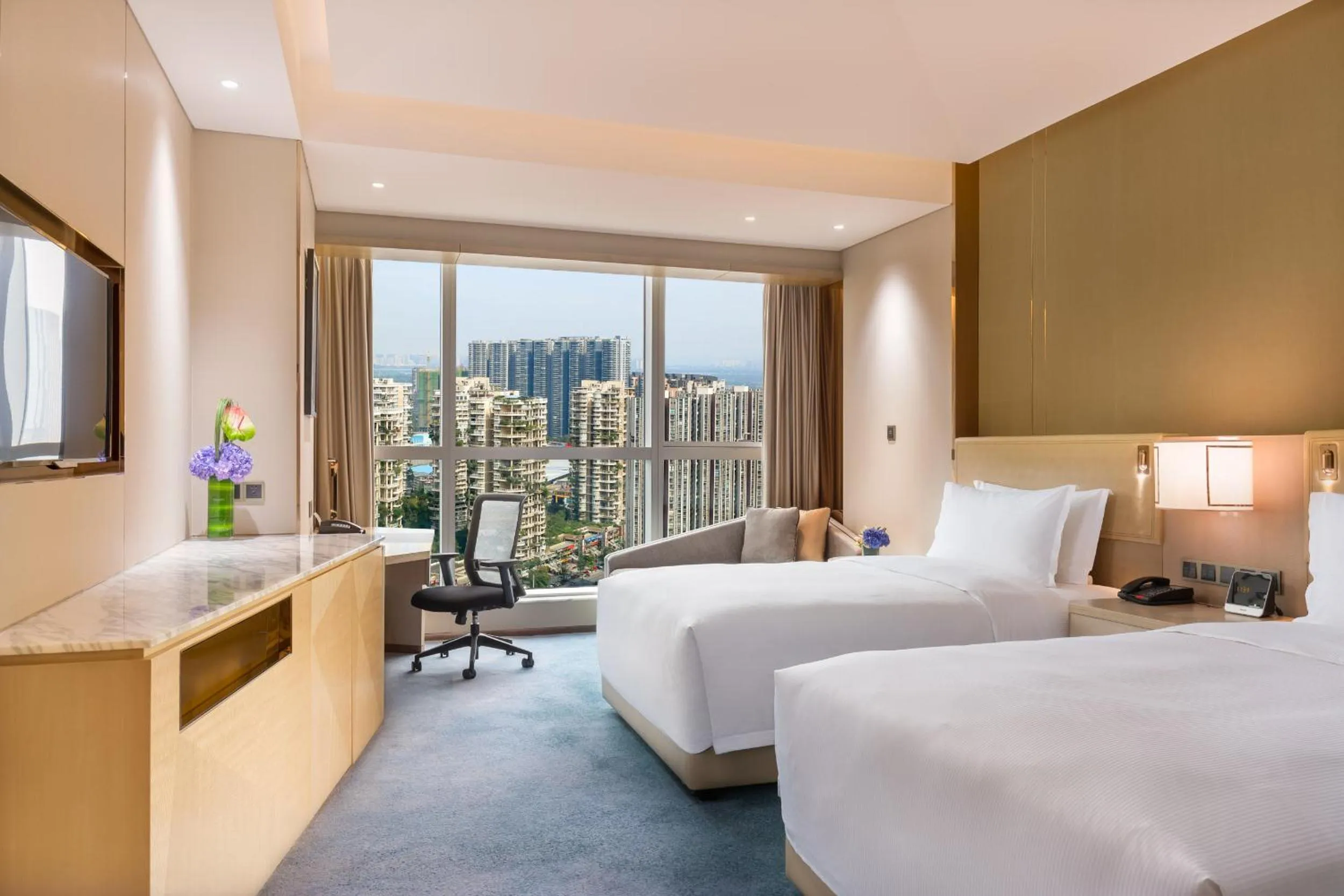 Bedroom, Bed in Seaton Hotel Chengdu-Mini Bar Free for 1st Night