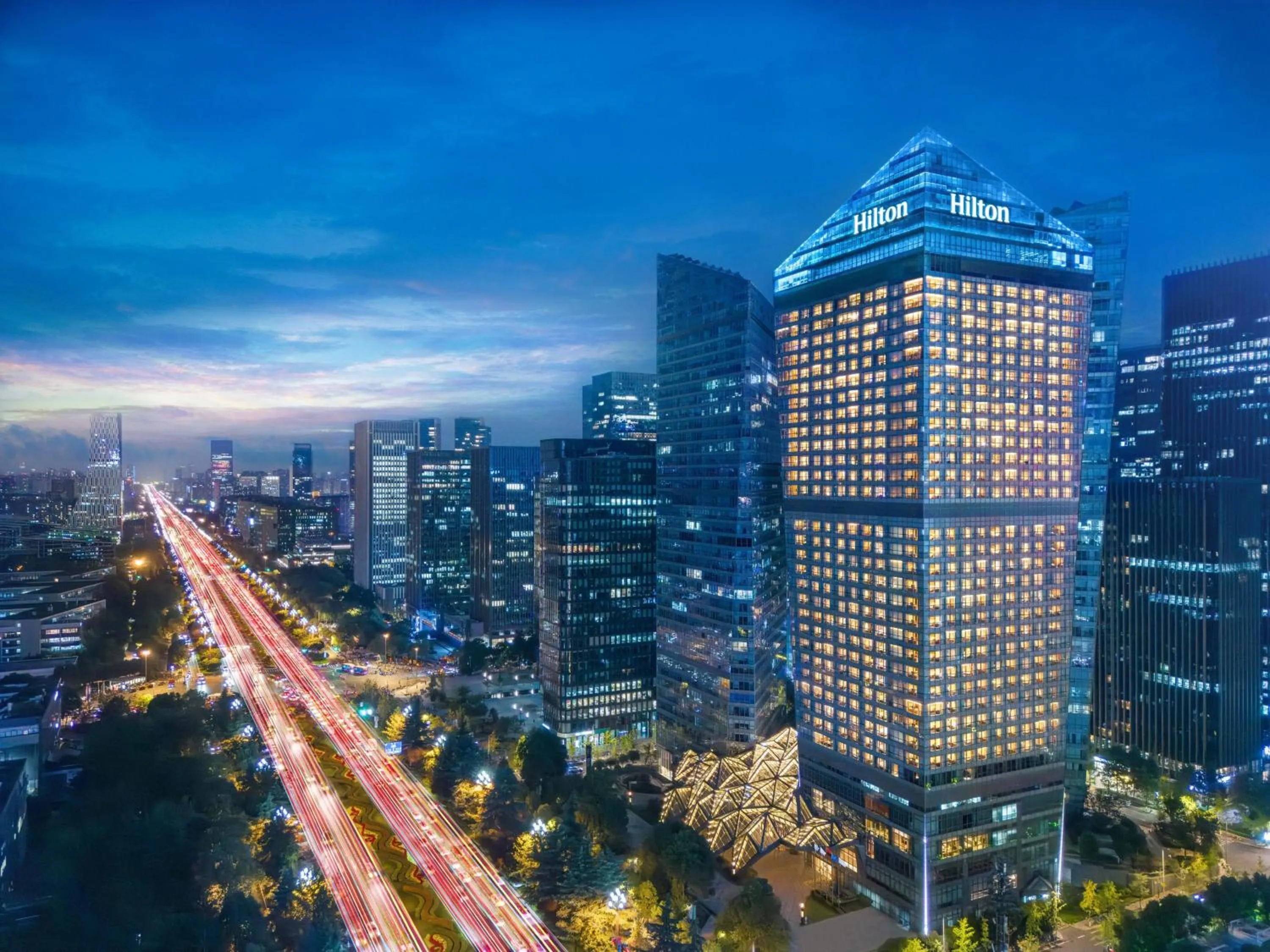Property building in Hilton Chengdu