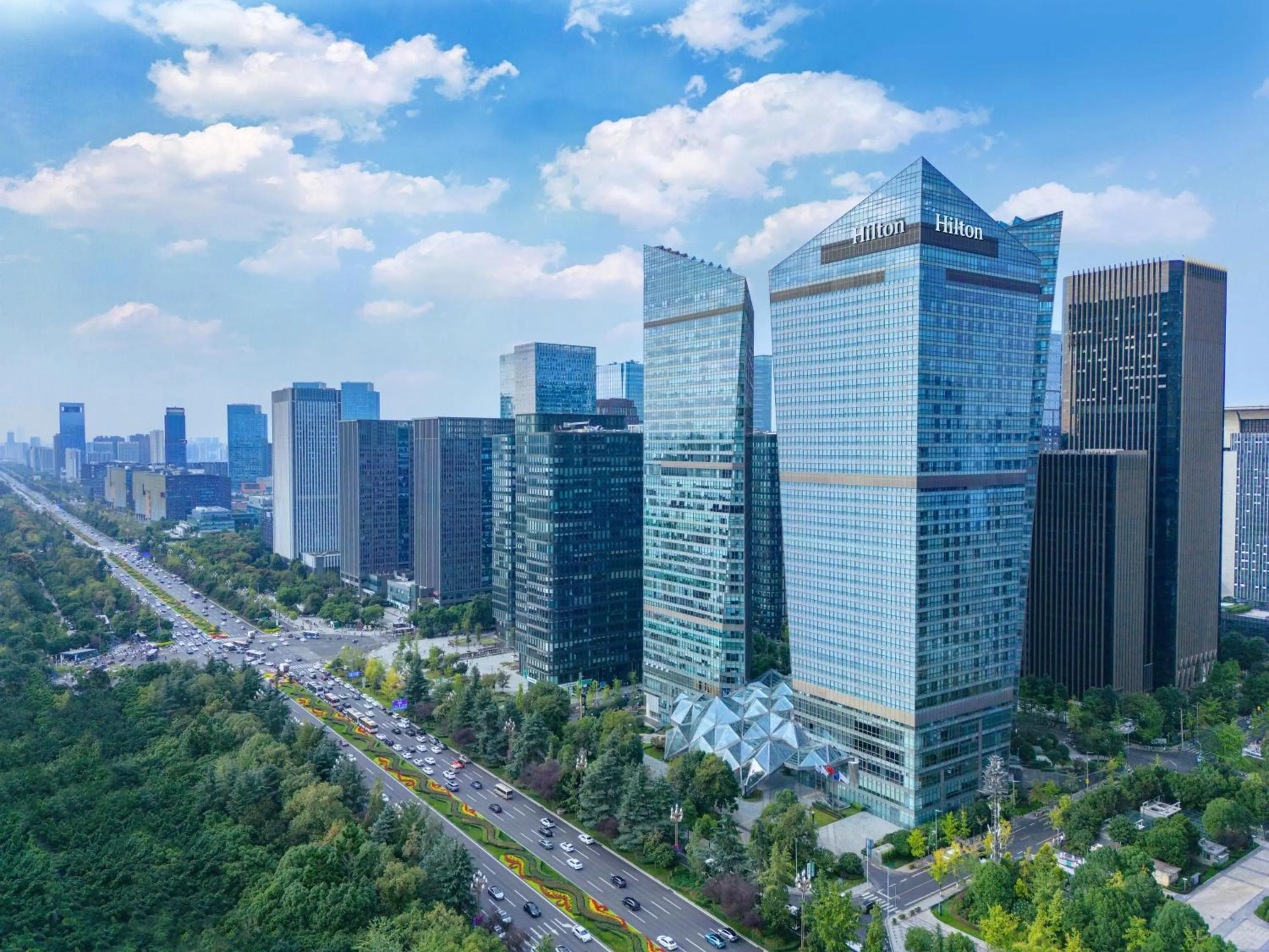 Property building in Hilton Chengdu