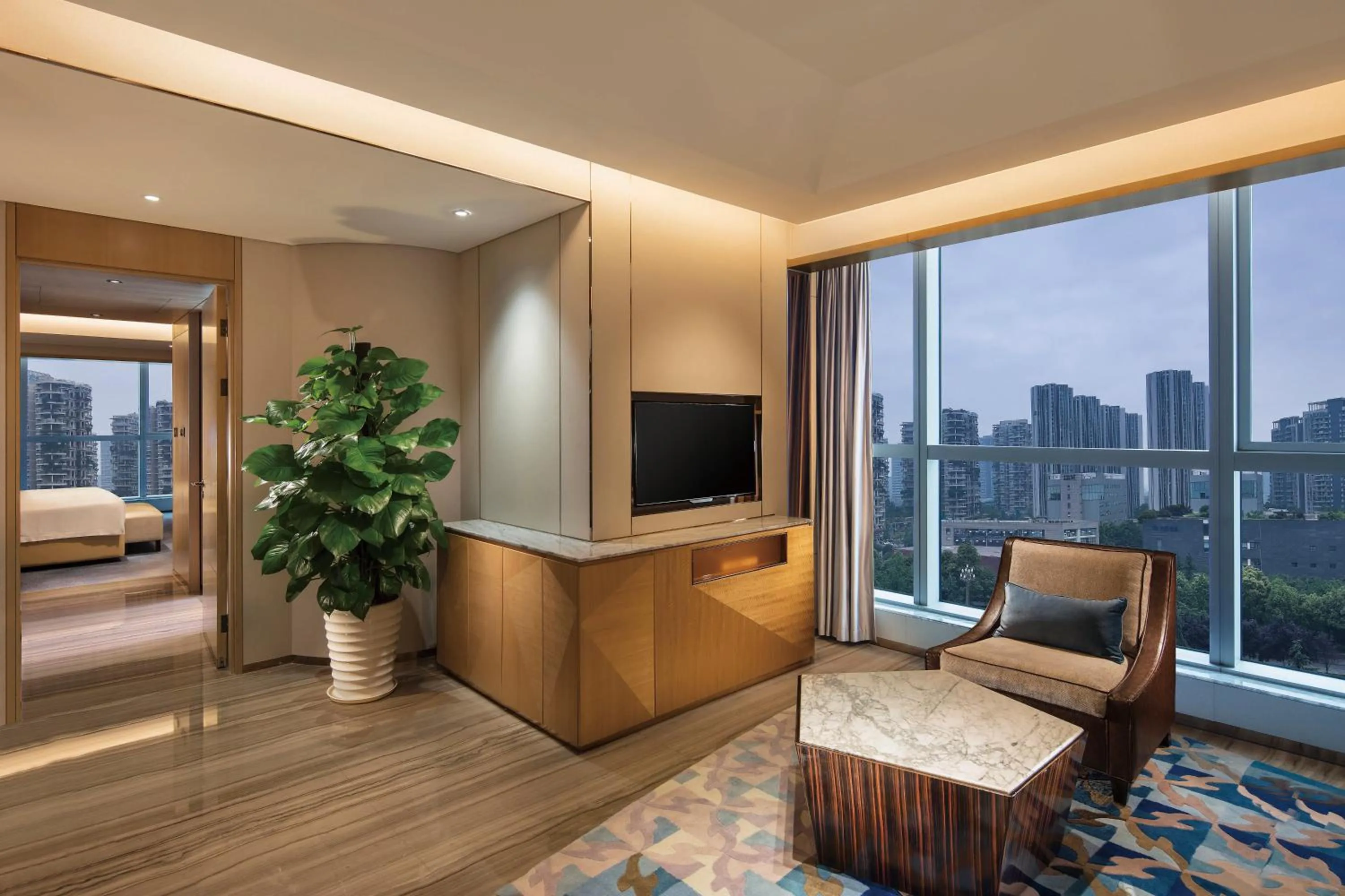 Bed in Hilton Chengdu