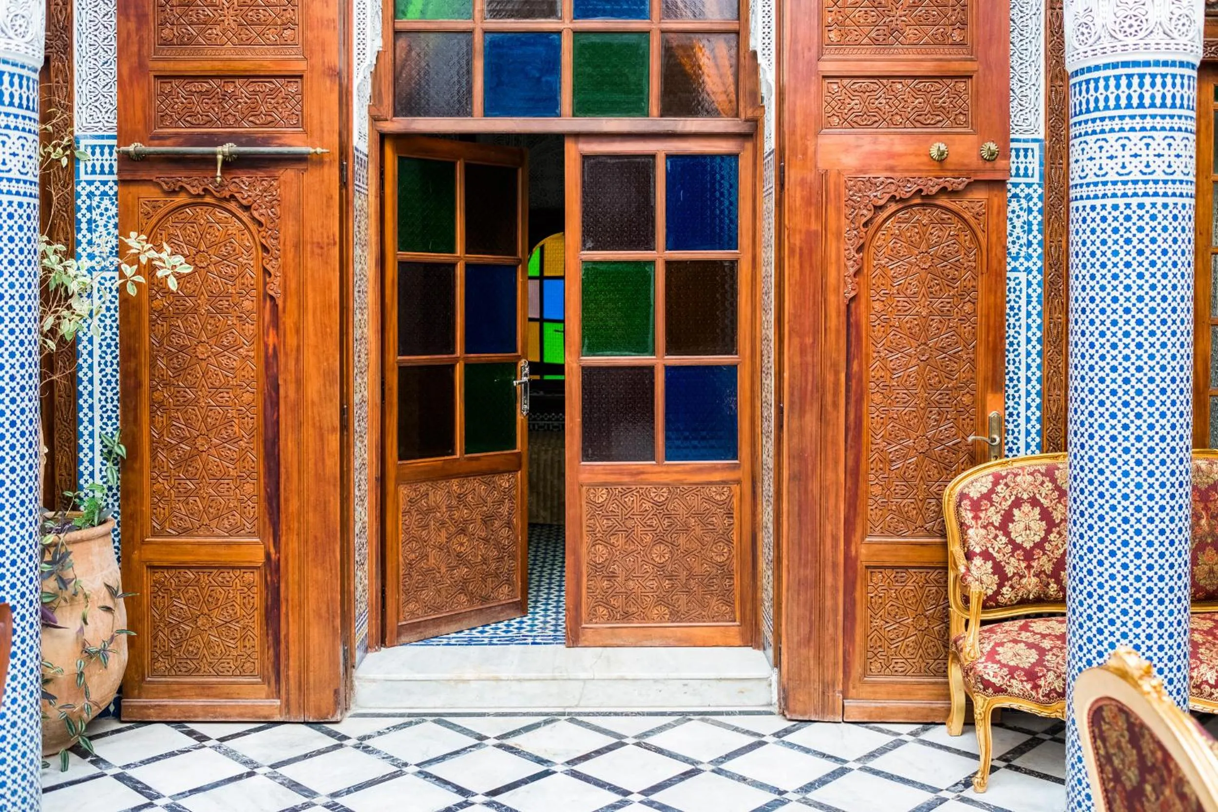 Patio in Riad Tahra & Spa