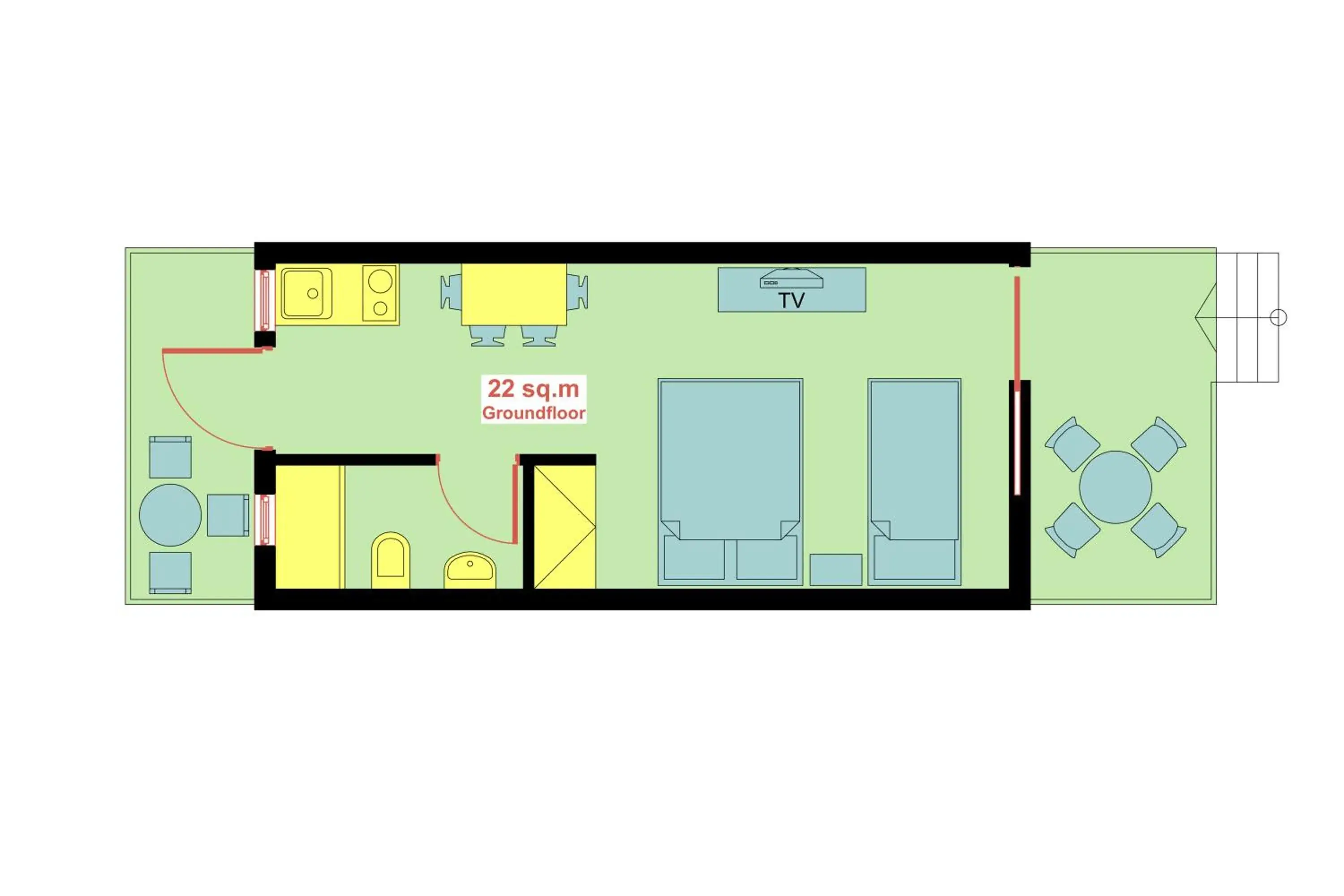 Studio with Garden View - Ground Floor in Villa Christina Studio with Garden View - Ground Floor in Villa Christina