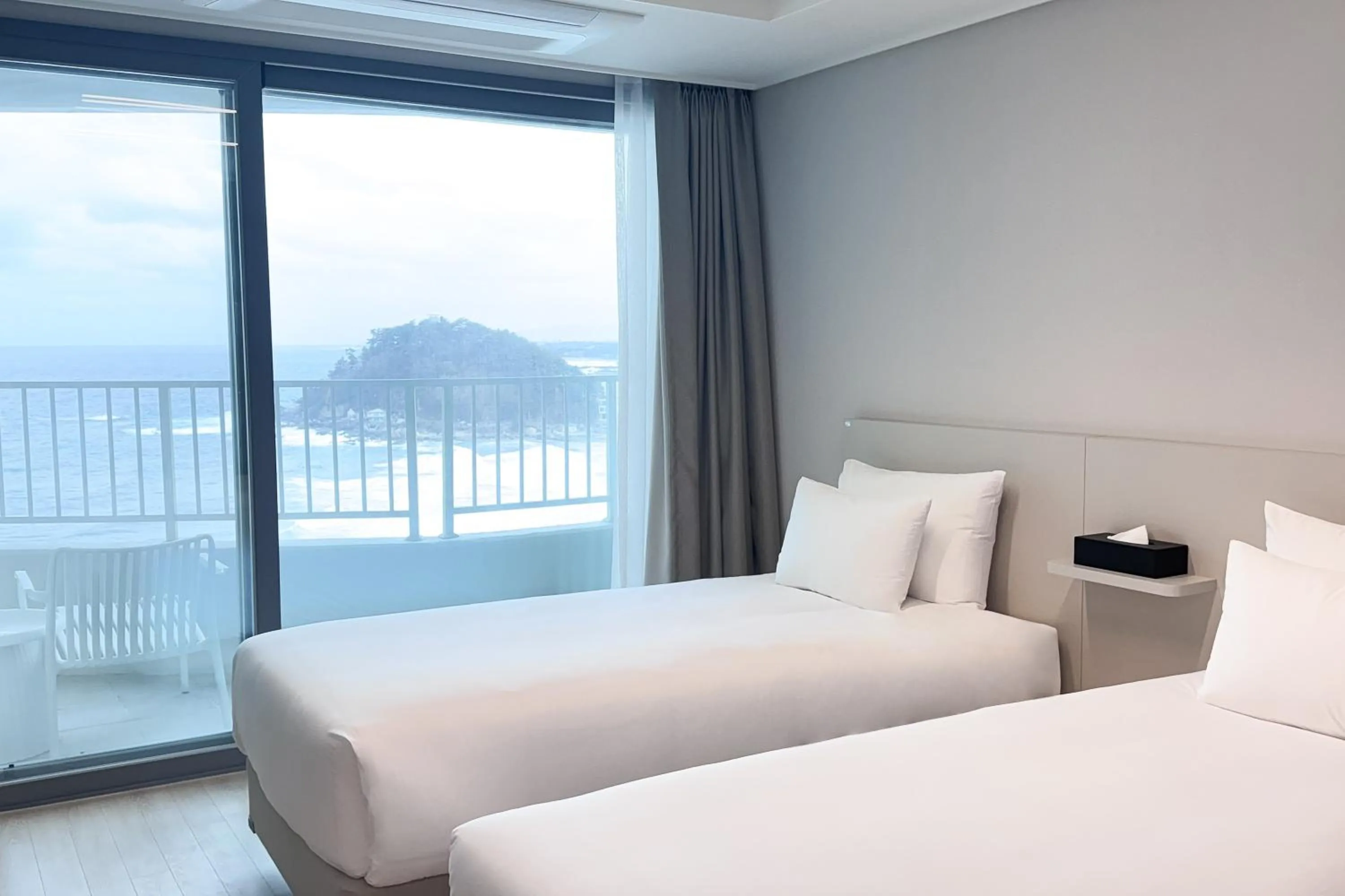 Bed in Hotel Wavellent Yangyang