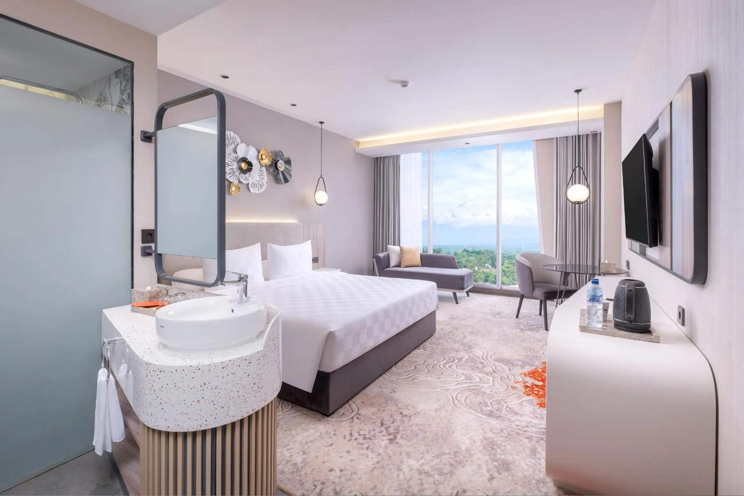 Bed in Wahid Prime Hotel Salatiga