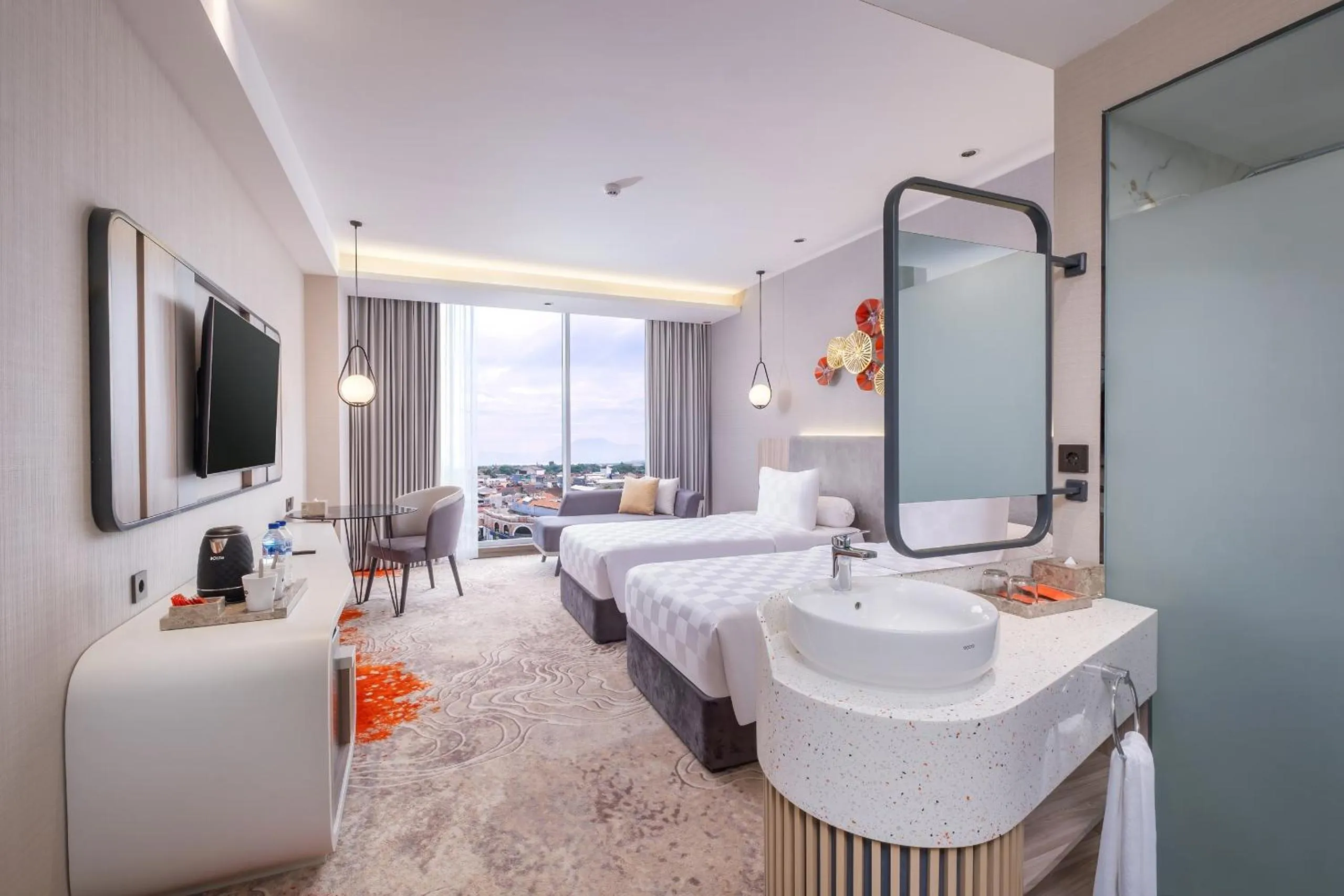 Bed in Wahid Prime Hotel Salatiga