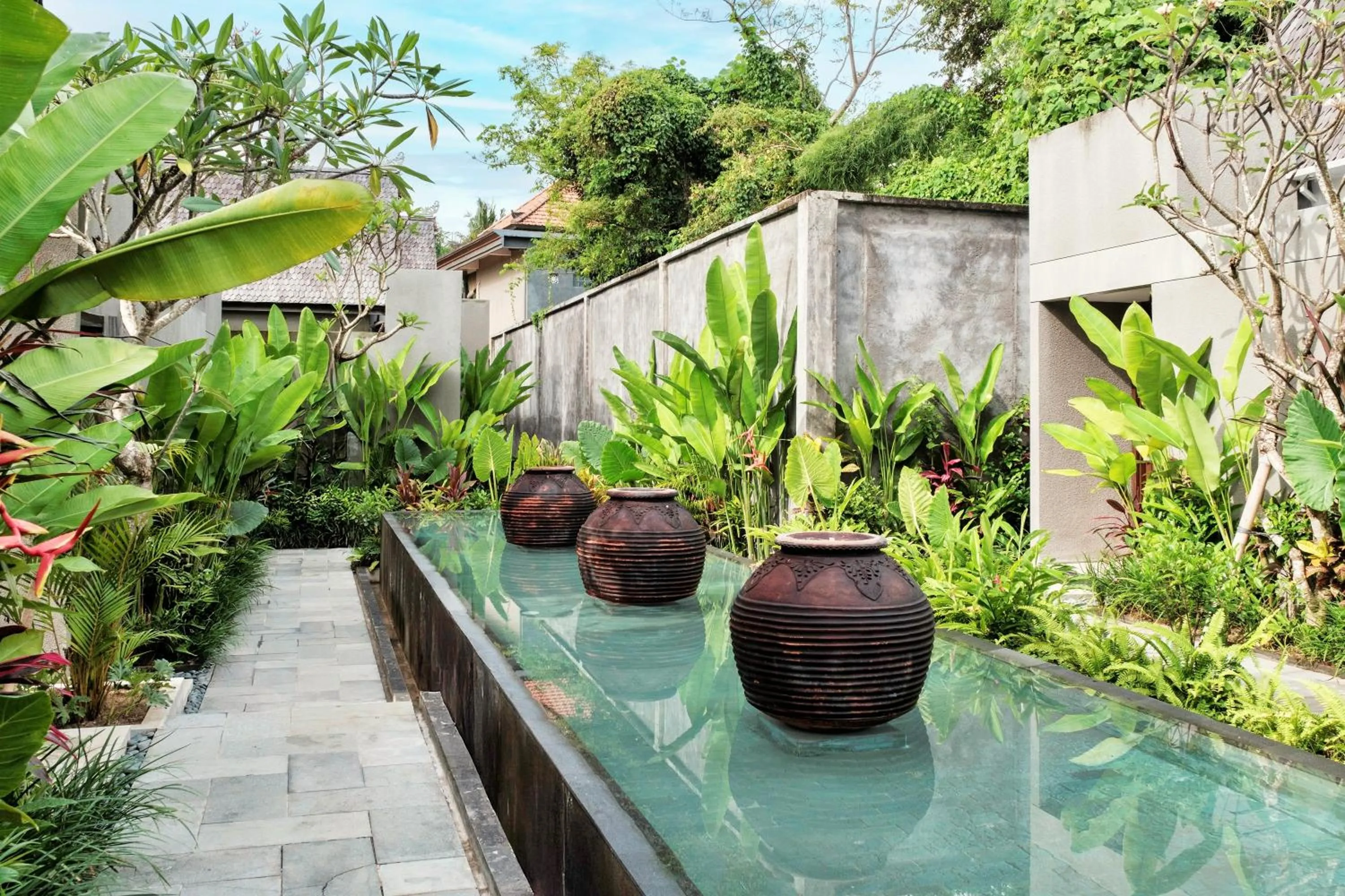 Garden view in Mayaloka Villas Ubud