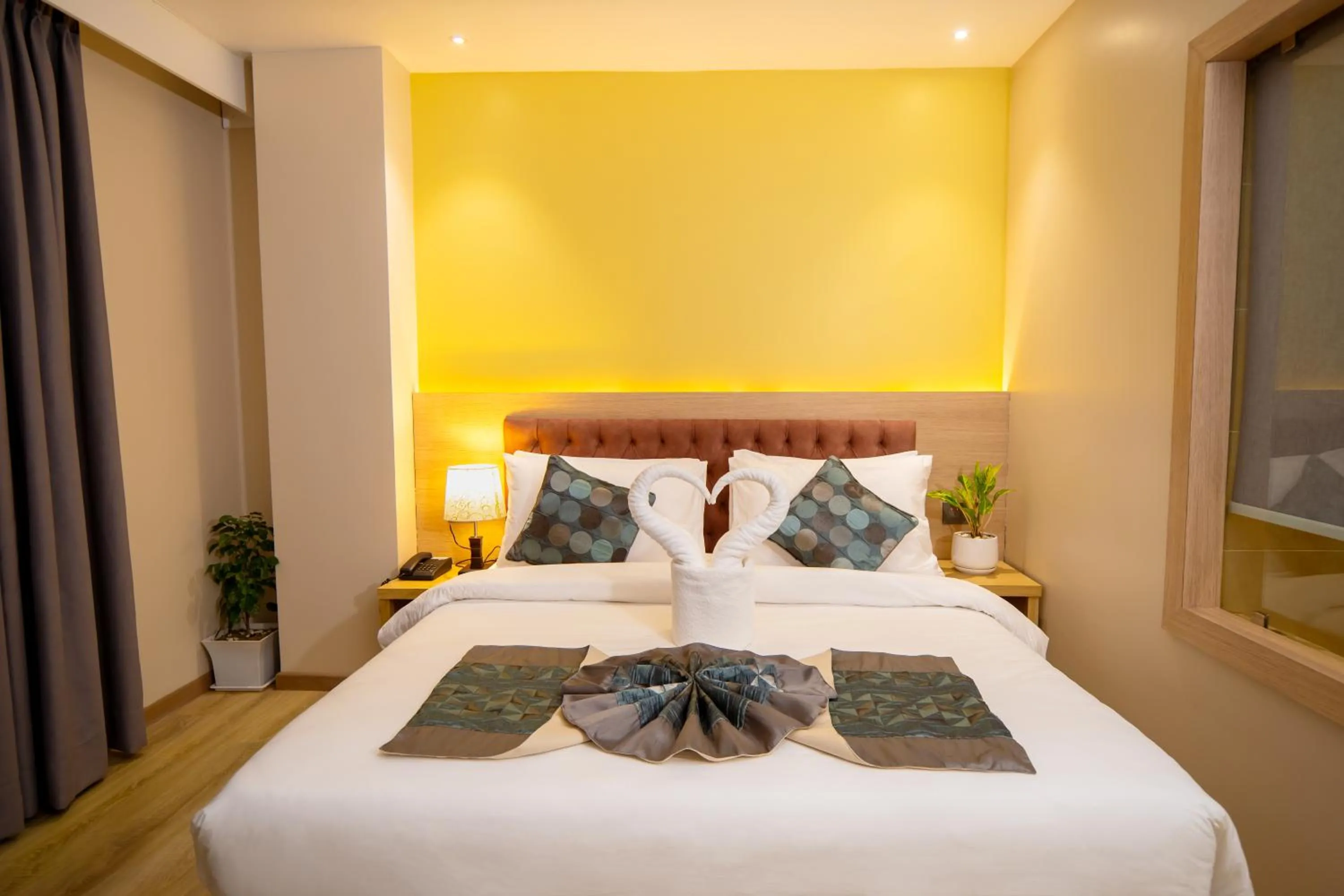 Bed in Velvet Luxe Hotel