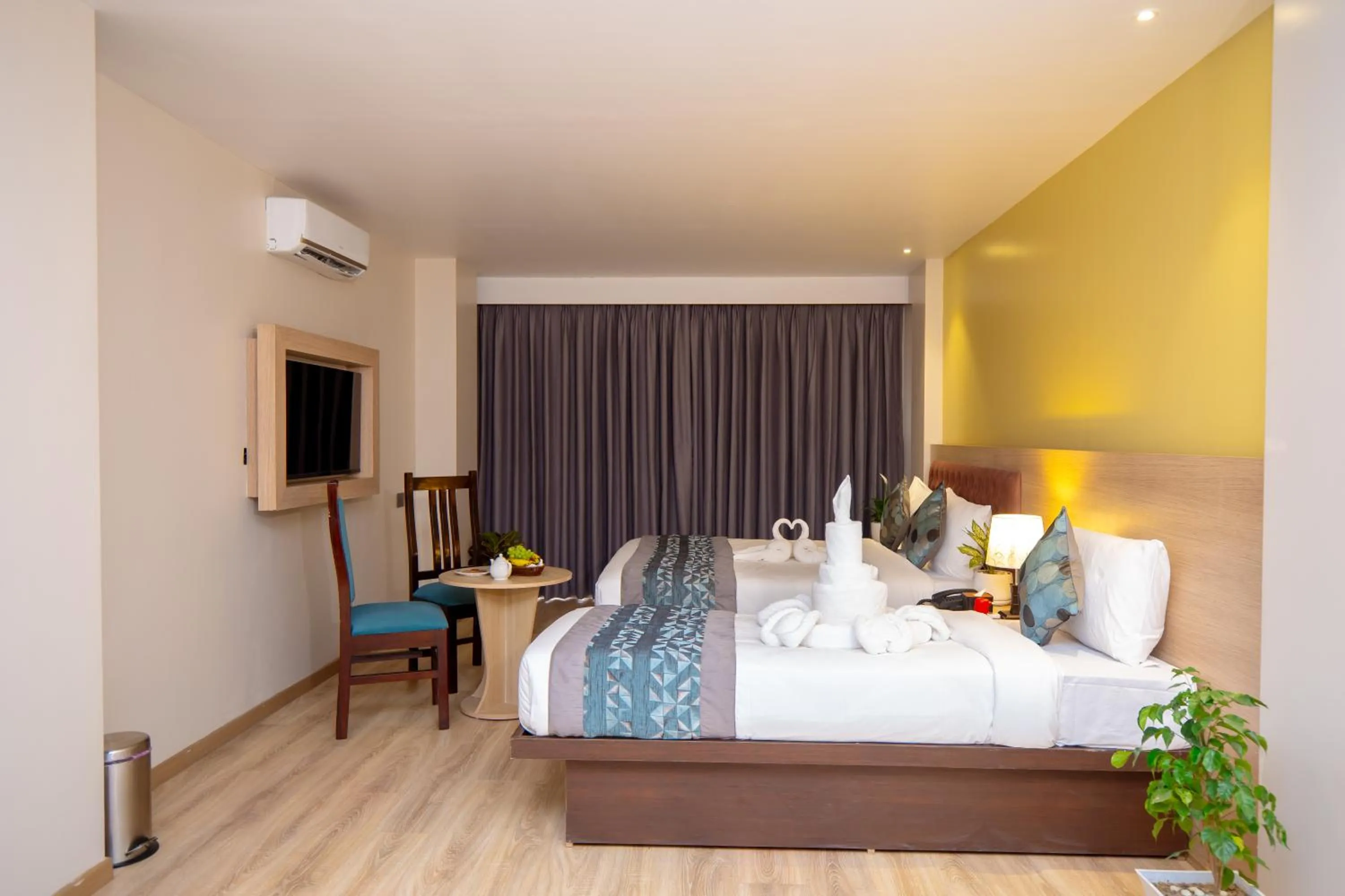 Bed in Velvet Luxe Hotel