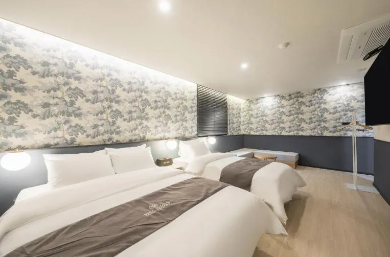 Bed in Hotel 7 Bricks Gwangju Sangmu