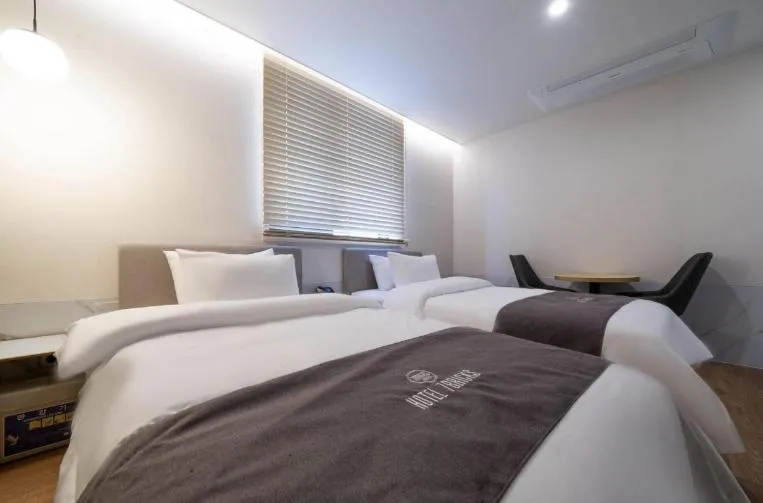 Bed in Hotel 7 Bricks Gwangju Sangmu