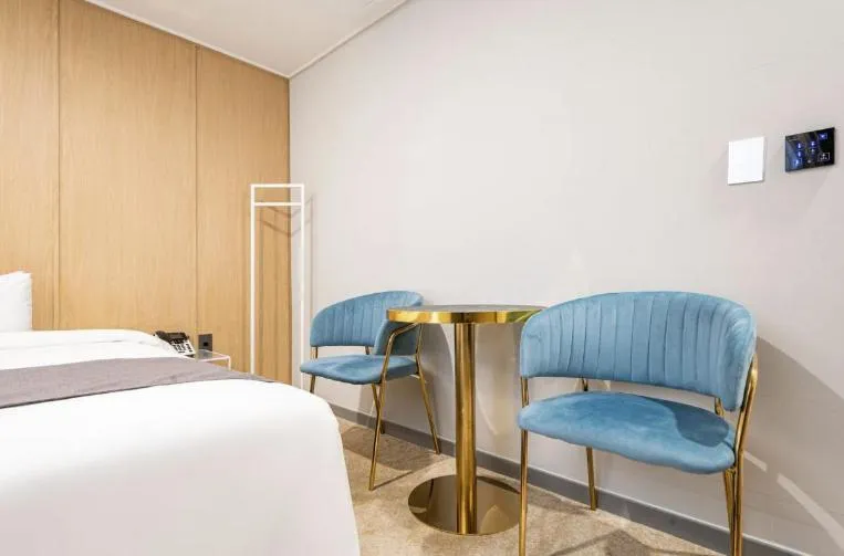 Bed in Hotel 7 Bricks Gwangju Sangmu