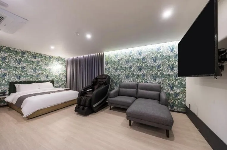 Bed in Hotel 7 Bricks Gwangju Sangmu