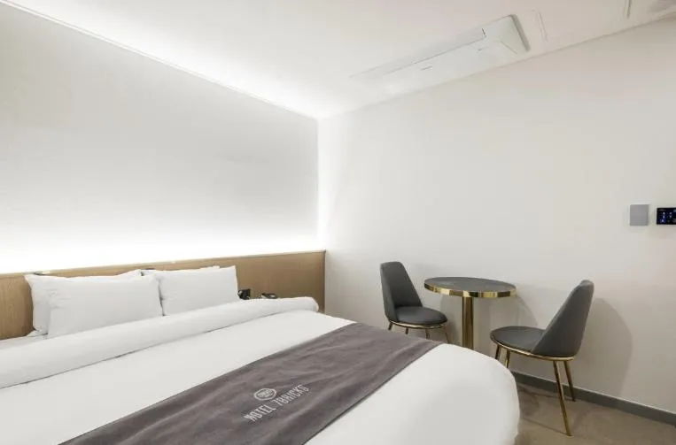 Bed in Hotel 7 Bricks Gwangju Sangmu