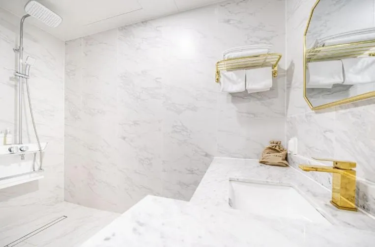 Bed in Hotel 7 Bricks Gwangju Sangmu