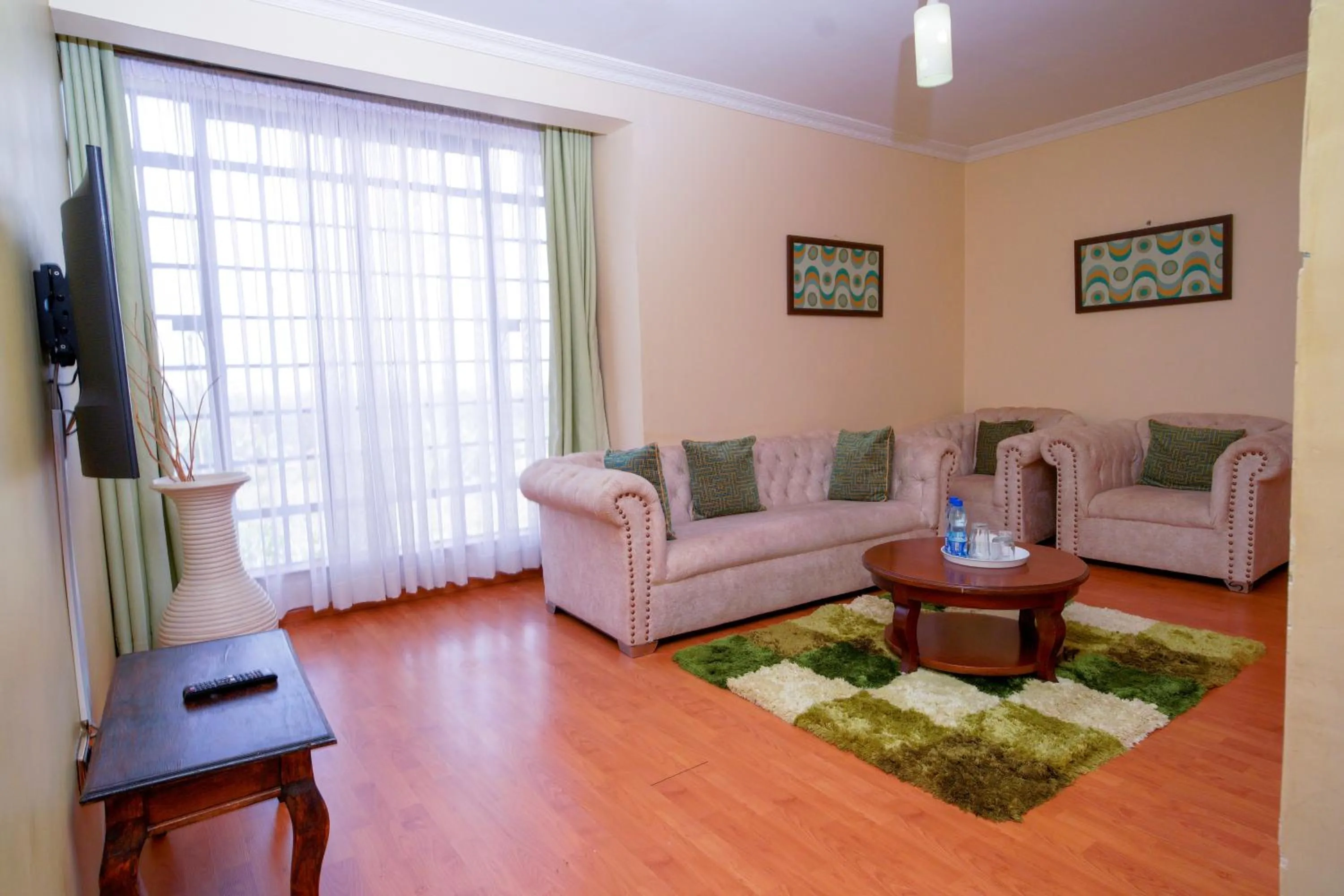 Living room in Davis Court