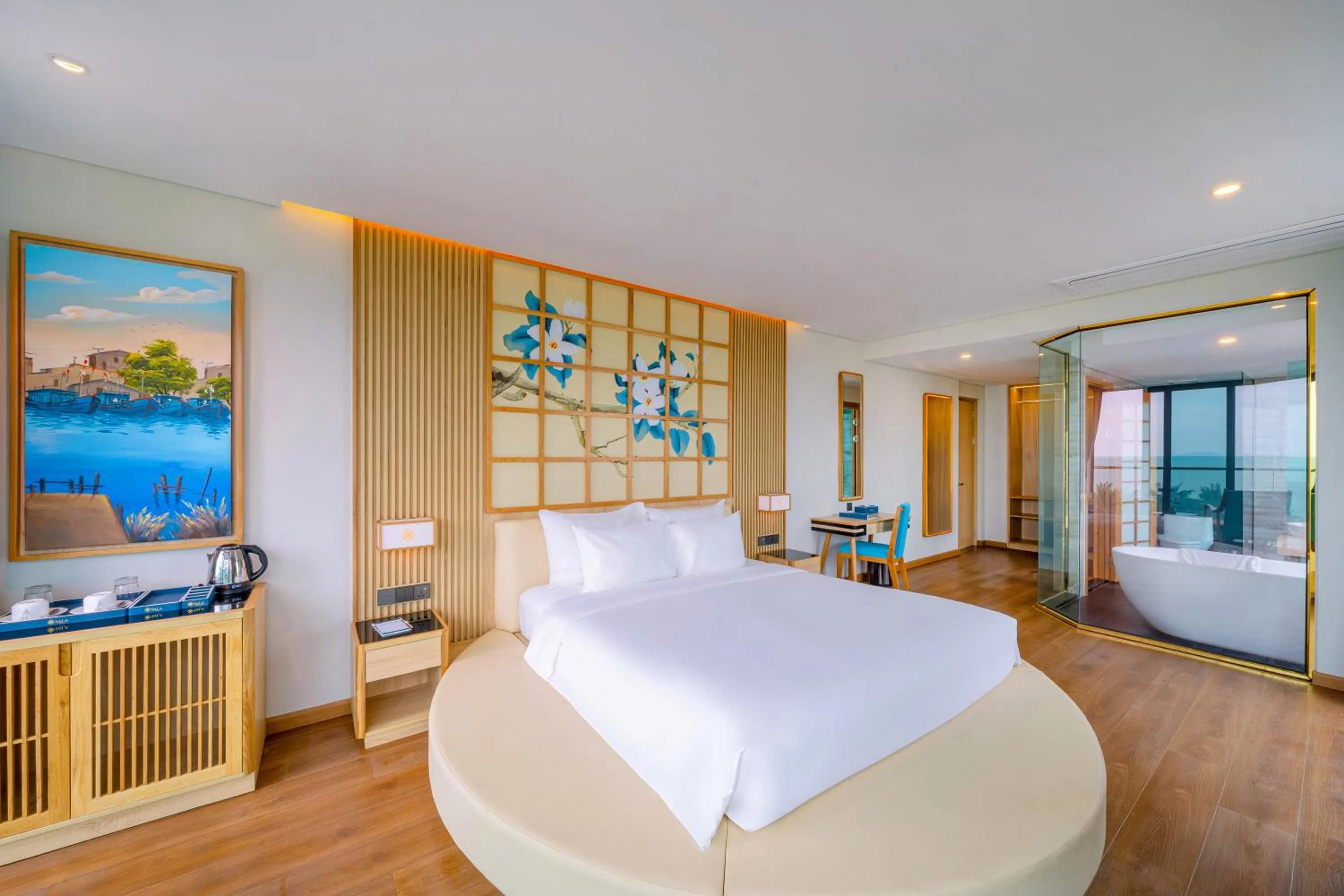 Bed in Sala Quy Nhon Beach Hotel
