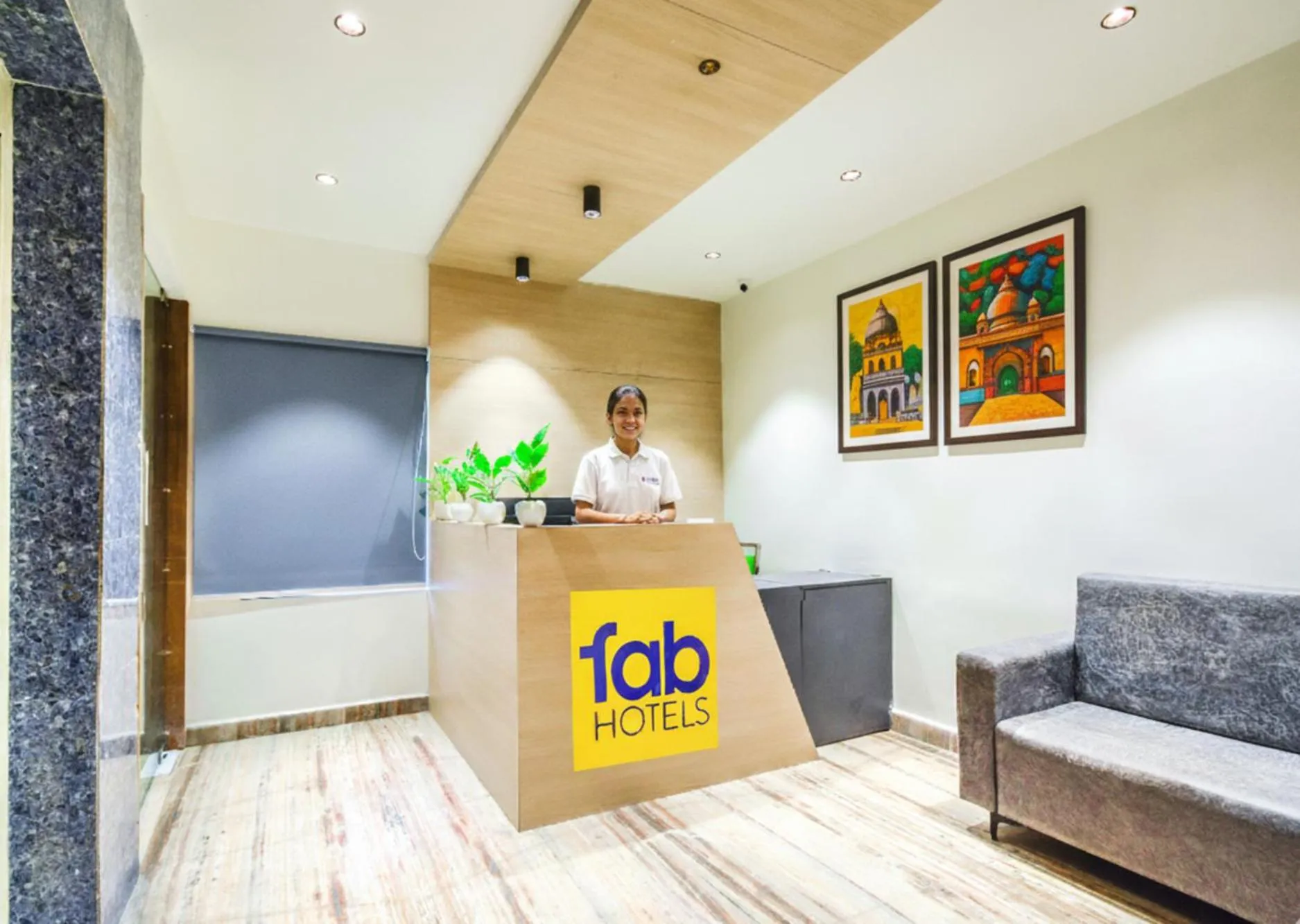 Lobby or reception in FabHotel Prime Adhirath Grand-Nr Madhapur-Hitech CIty