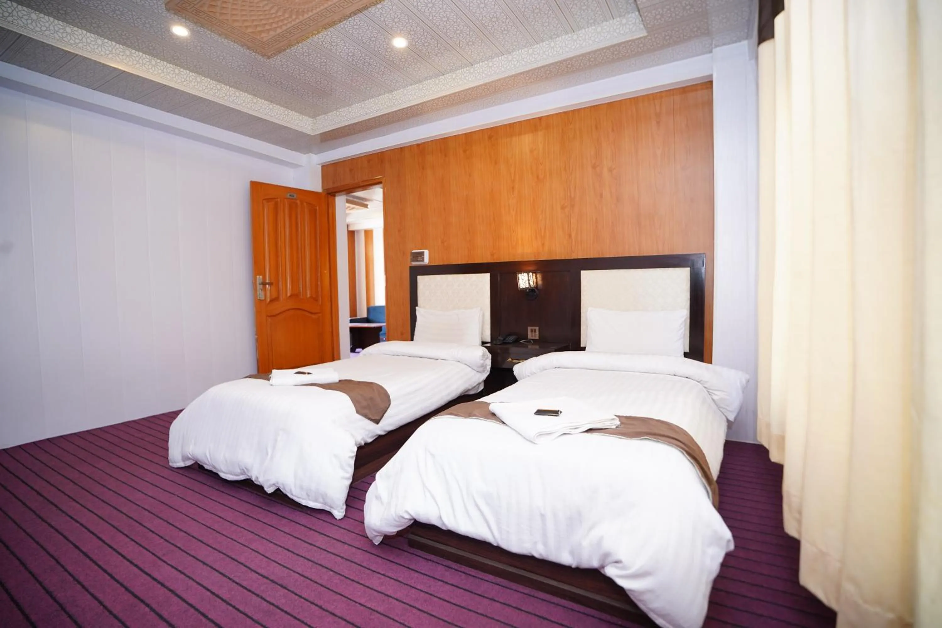 Bed in Hunza Elites hotel