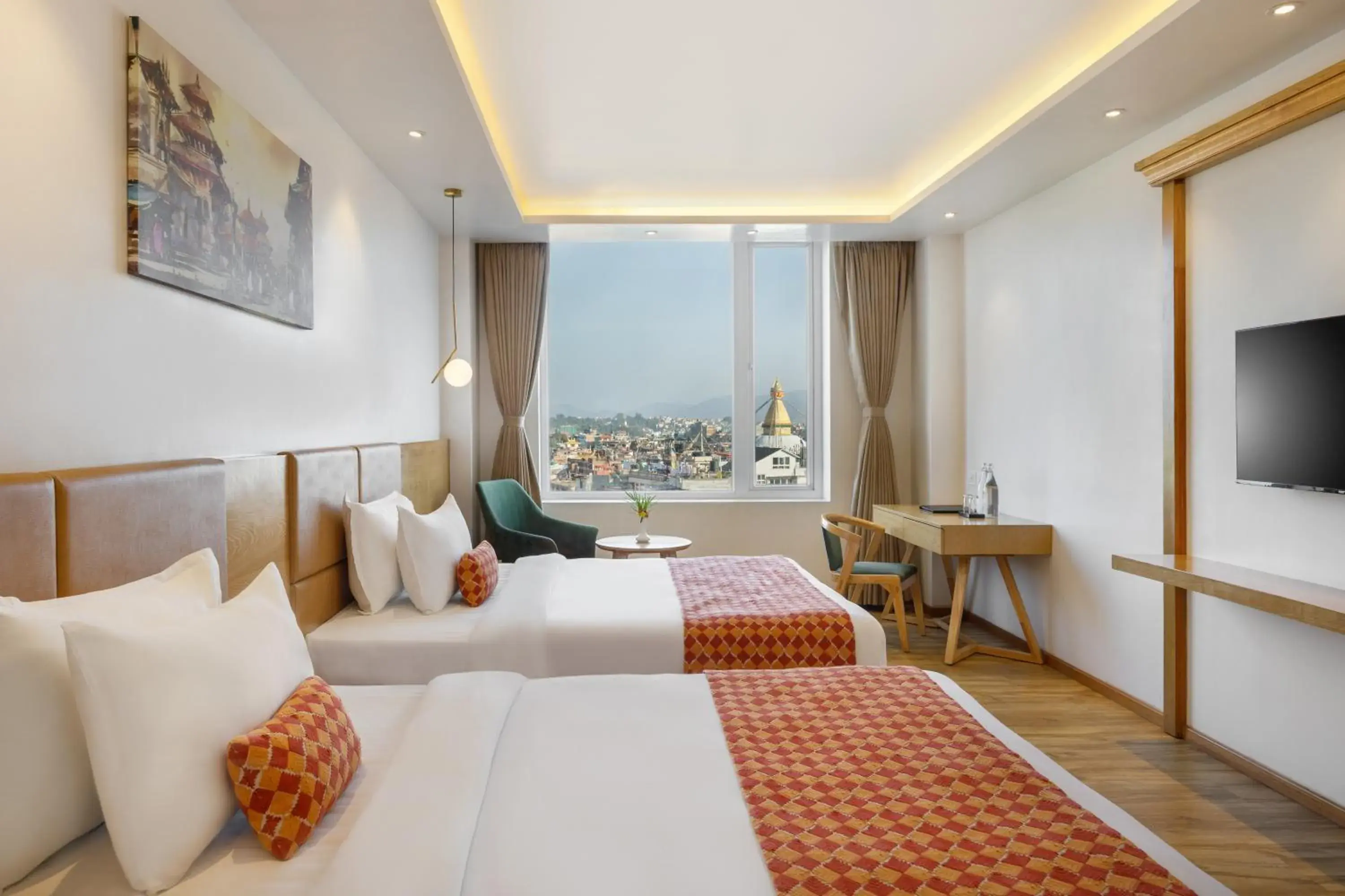 View (from property/room), Bed in Hotel Anuttara View (from property/room), Bed in Hotel Anuttara