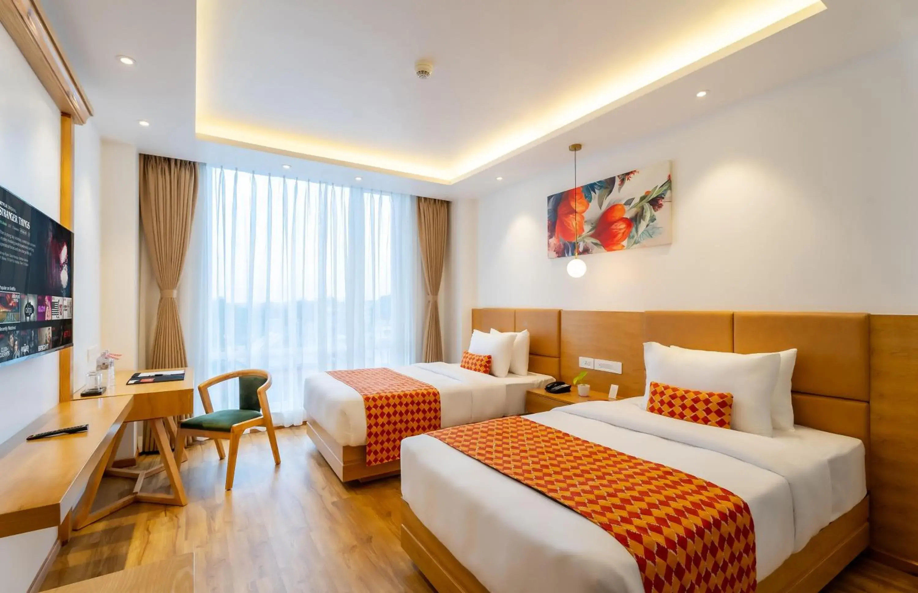 Bed in Hotel Anuttara Bed in Hotel Anuttara