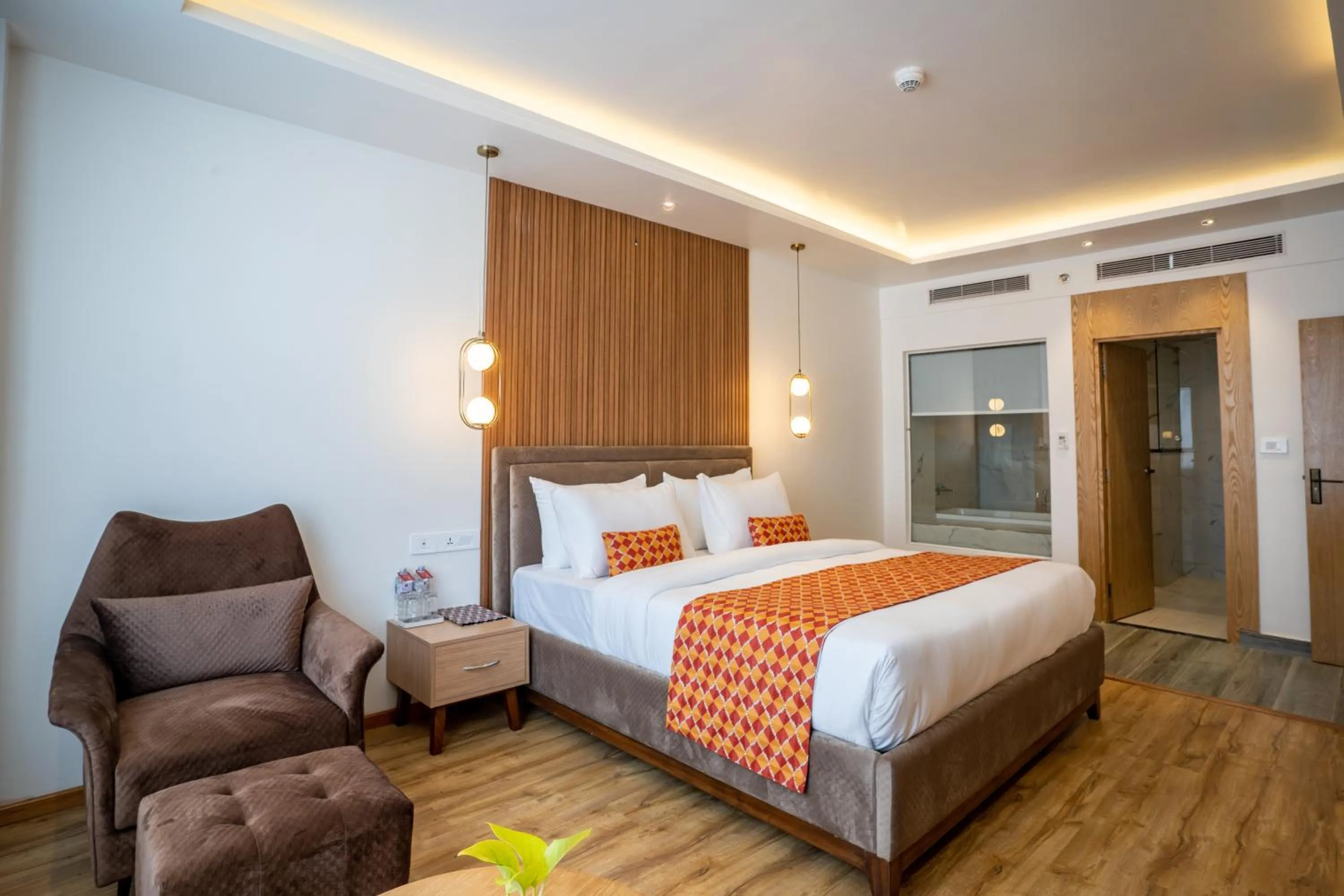 Bed in Hotel Anuttara