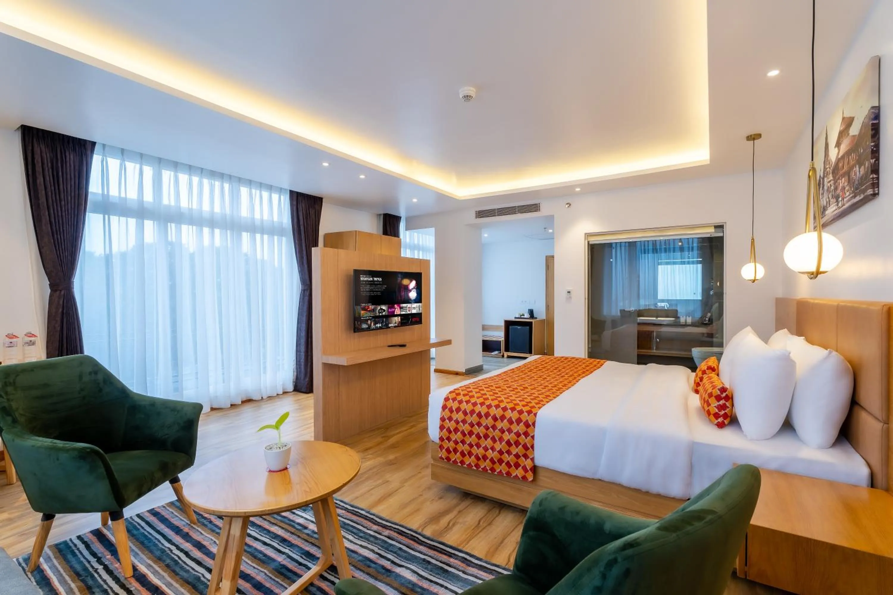 Bed in Hotel Anuttara