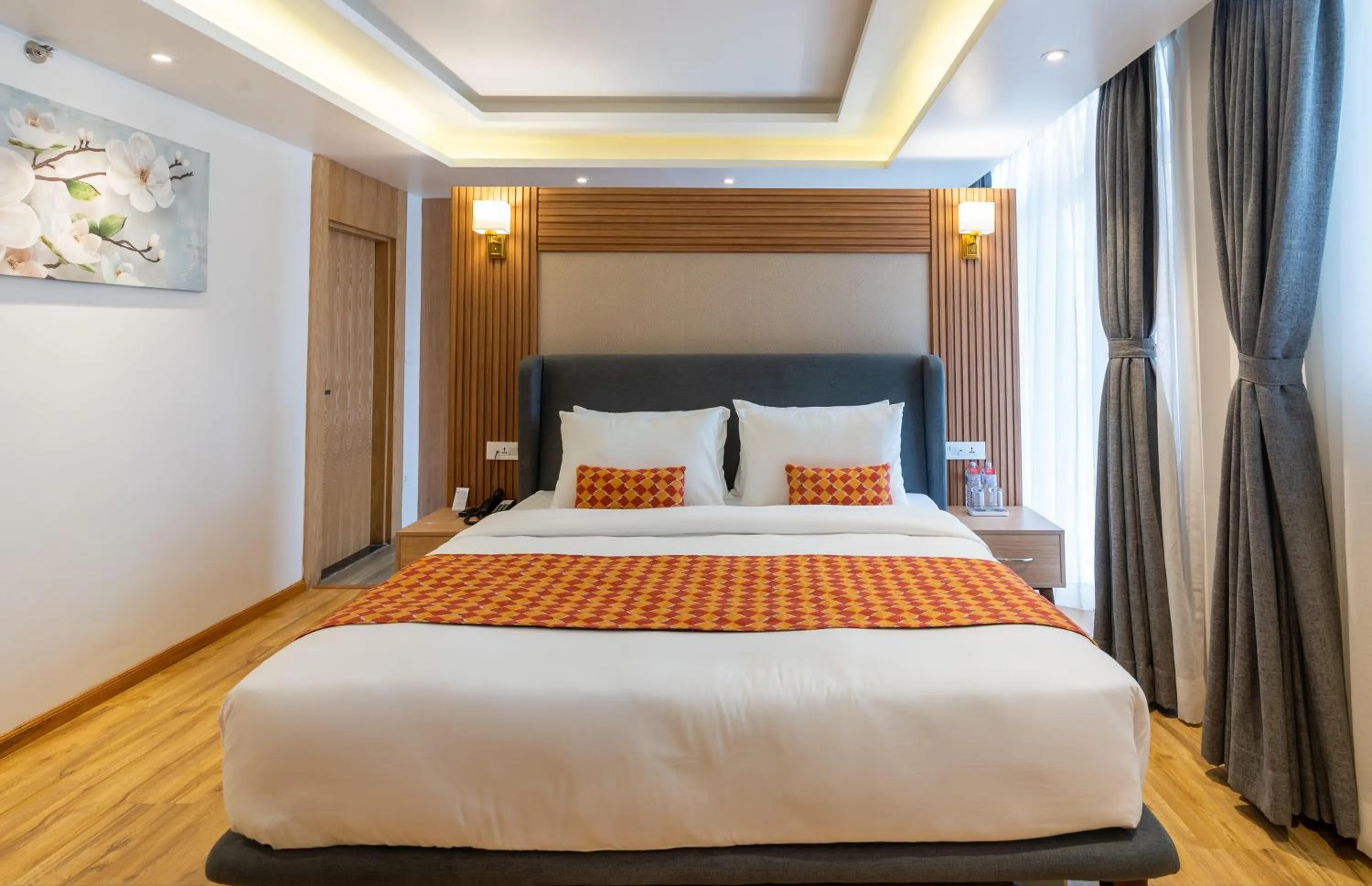 Bed in Hotel Anuttara