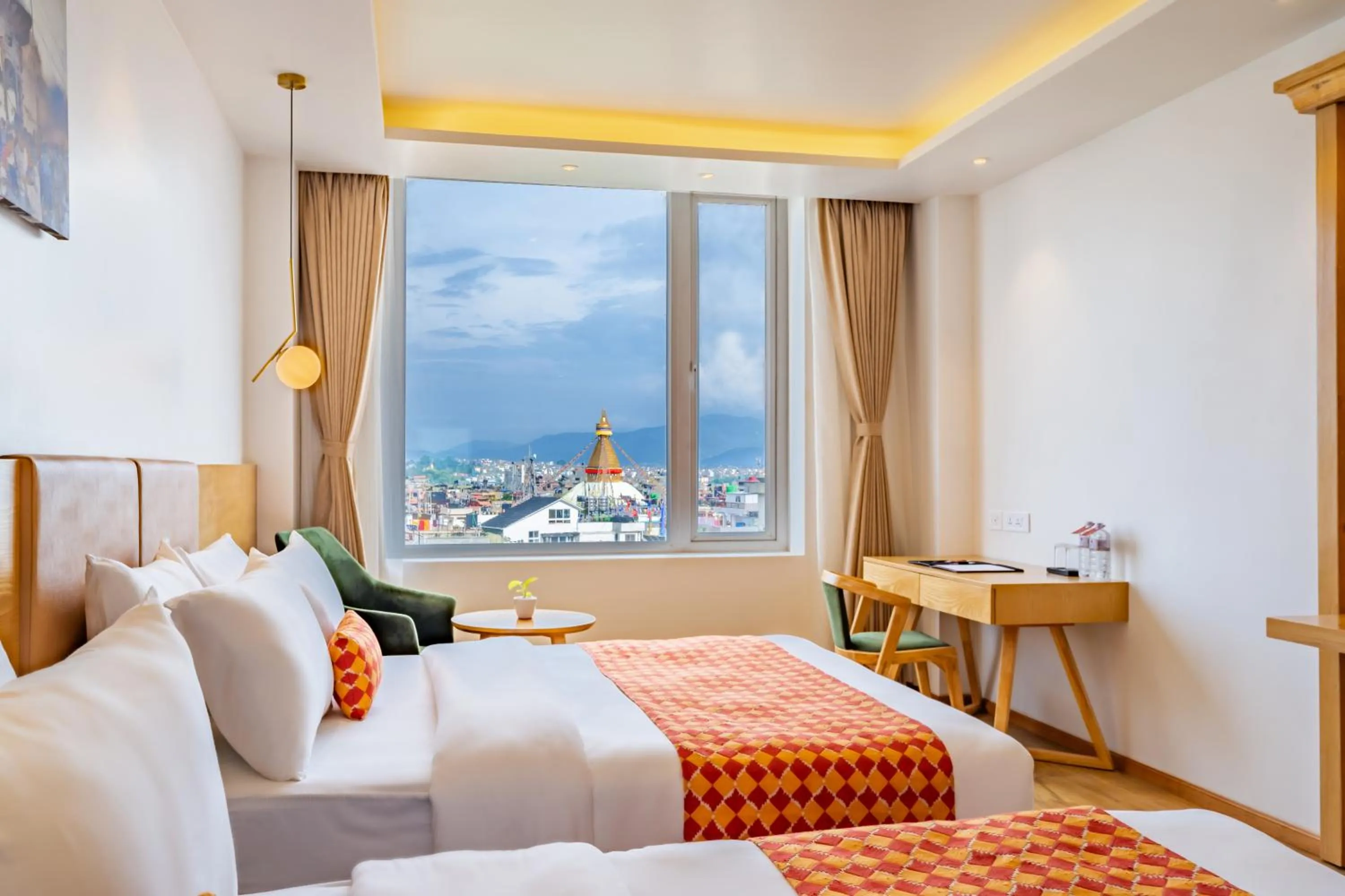 Bed in Hotel Anuttara