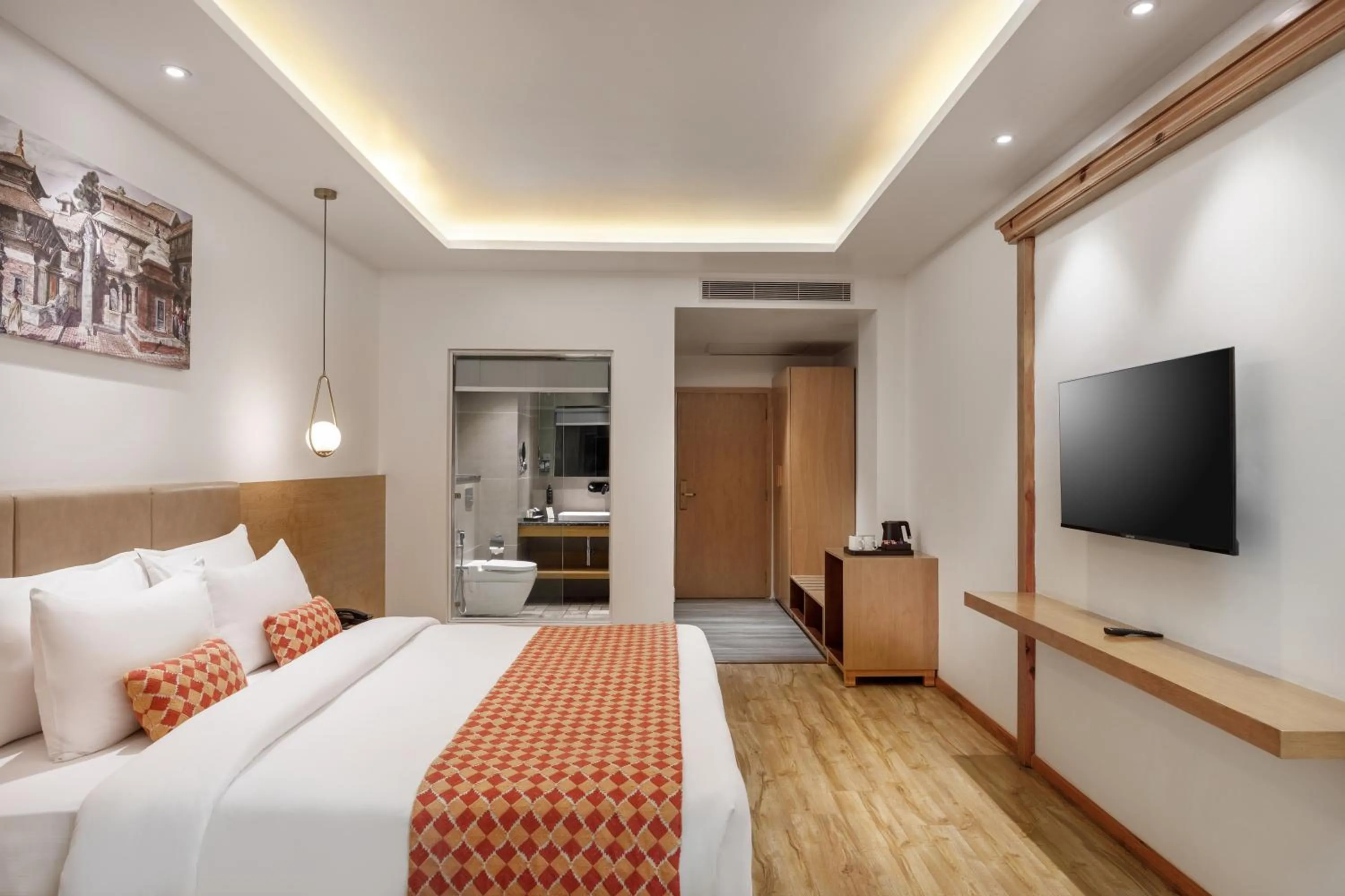 Photo of the whole room, Bed in Hotel Anuttara