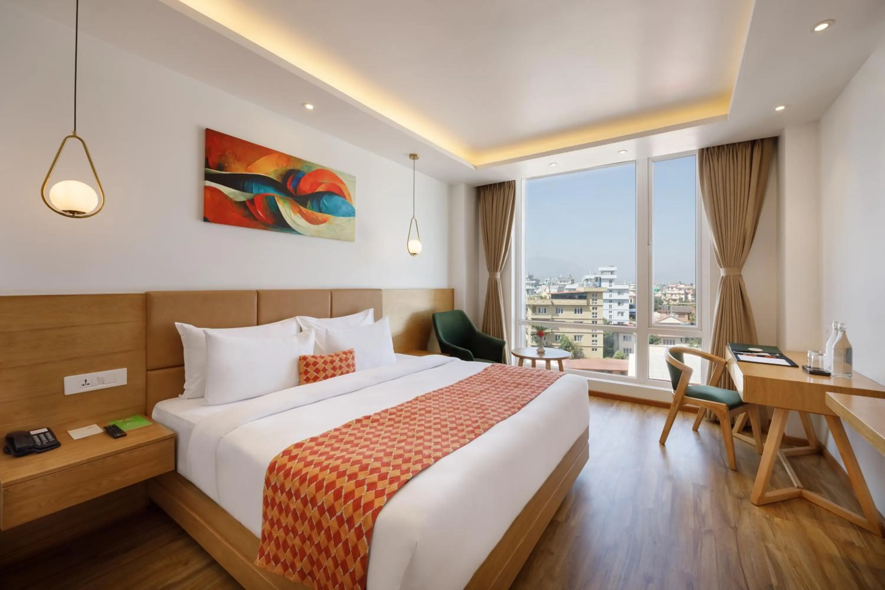 Bed in Hotel Anuttara