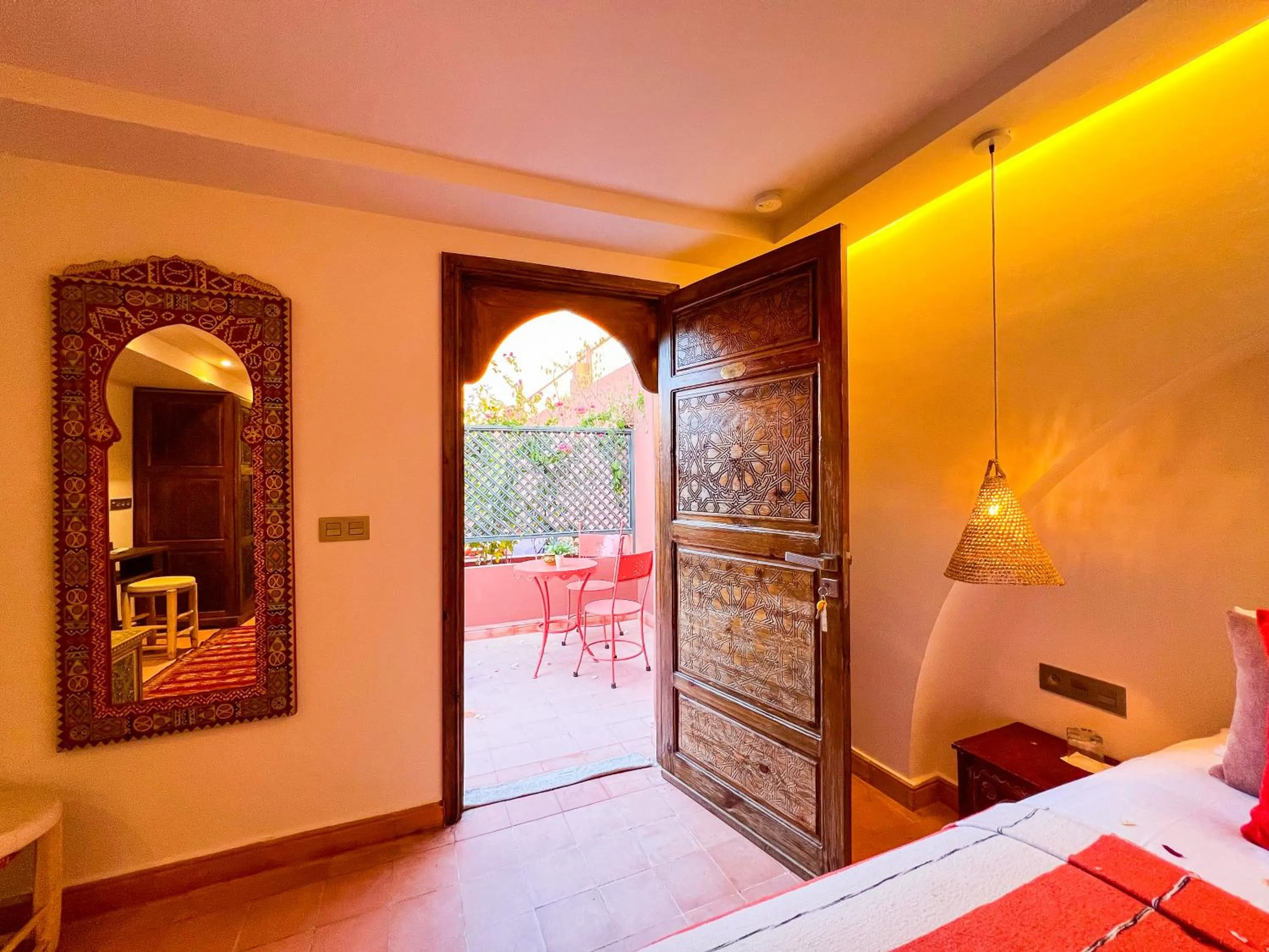Bed in Riad Kech One & Spa