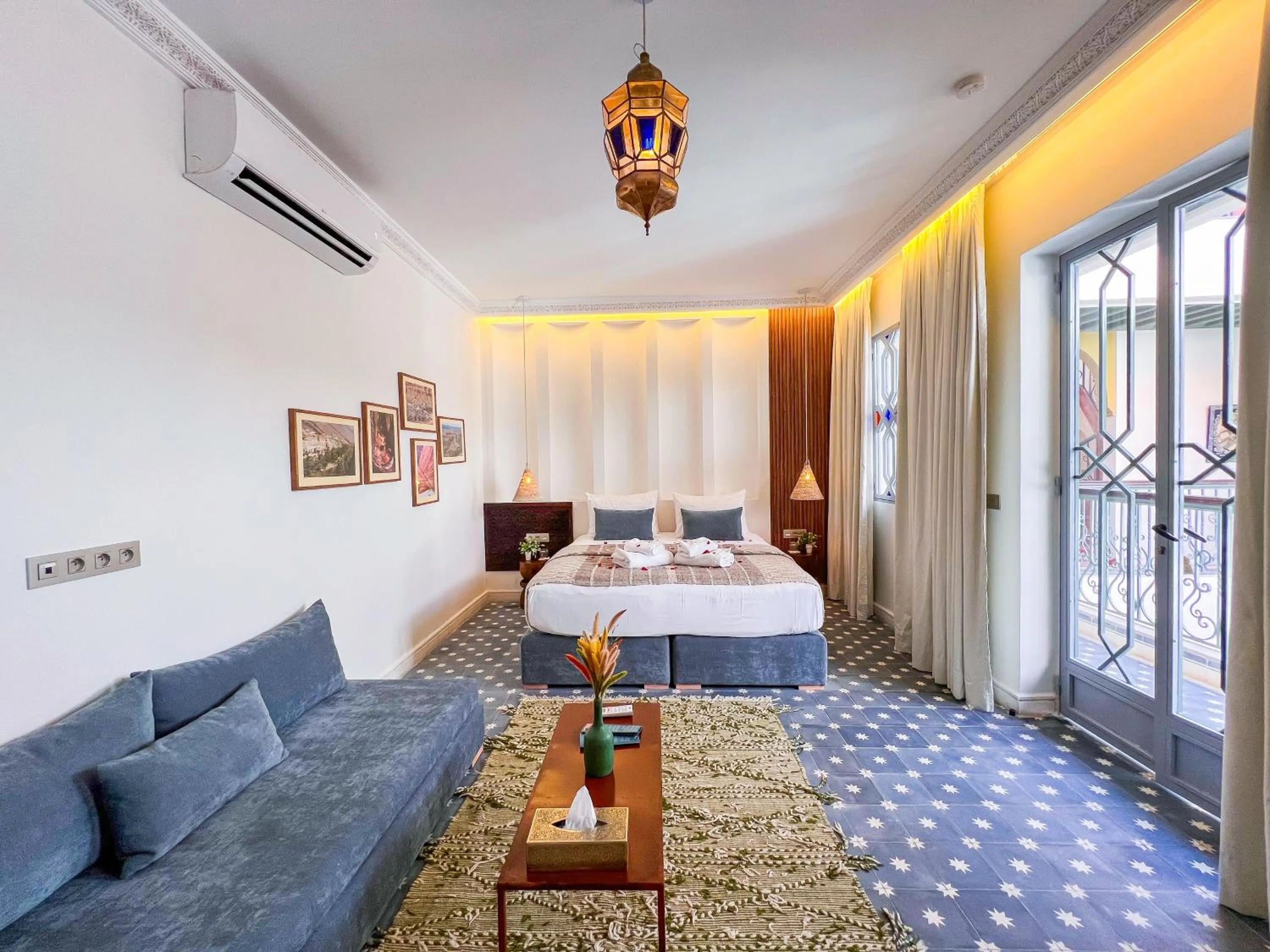 Bed in Riad Kech One & Spa