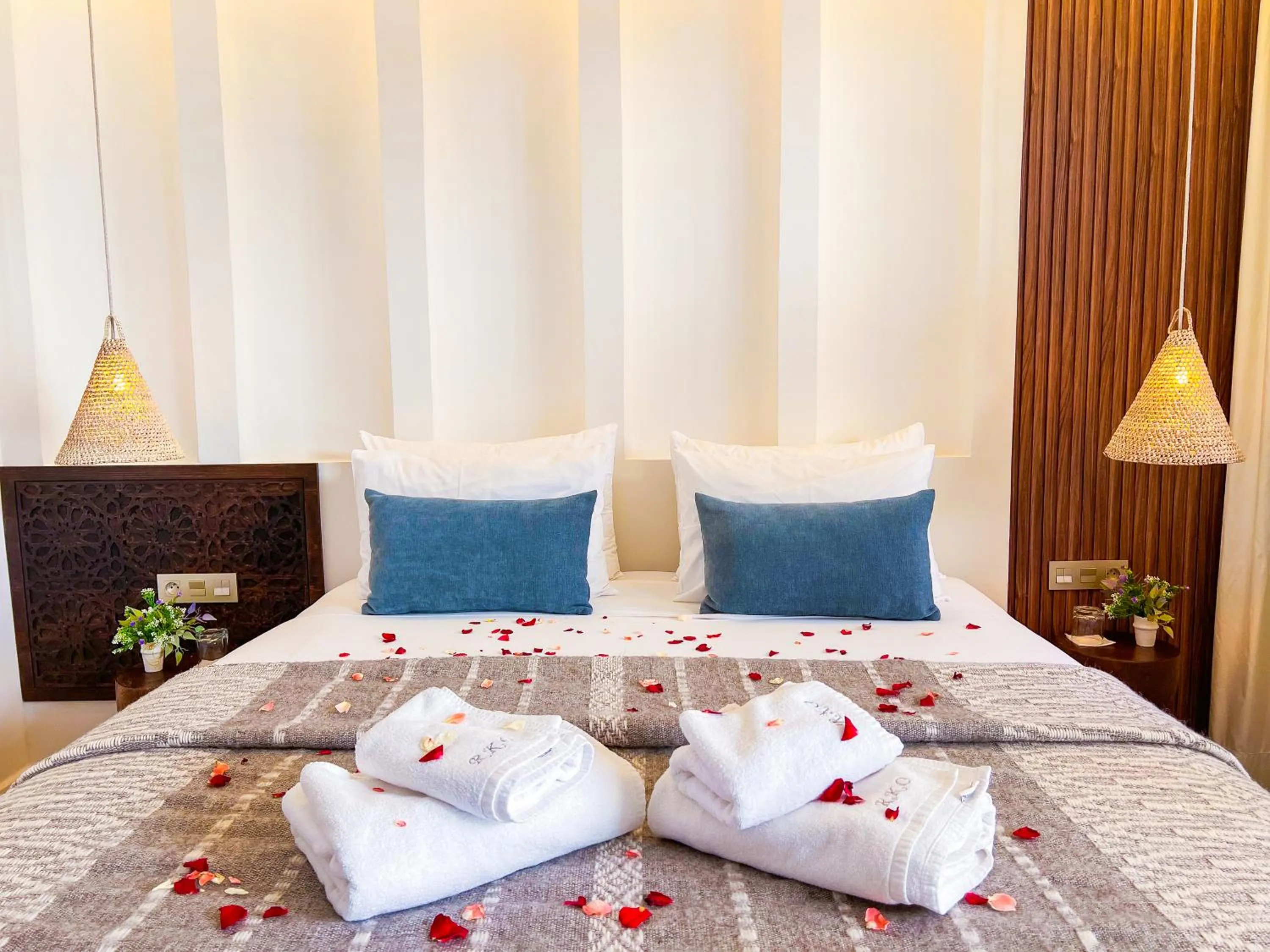 Bed in Riad Kech One & Spa