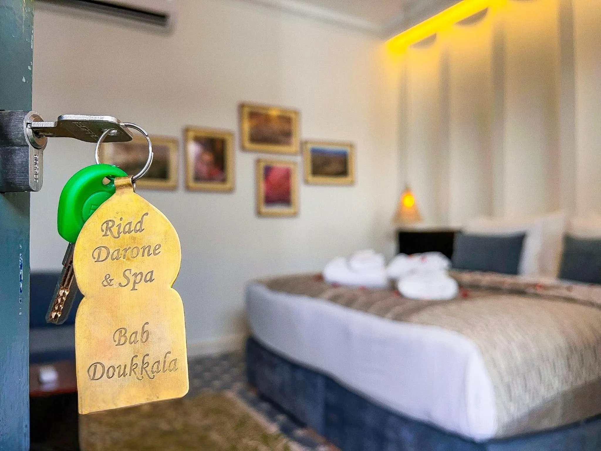 Bed in Riad Kech One & Spa