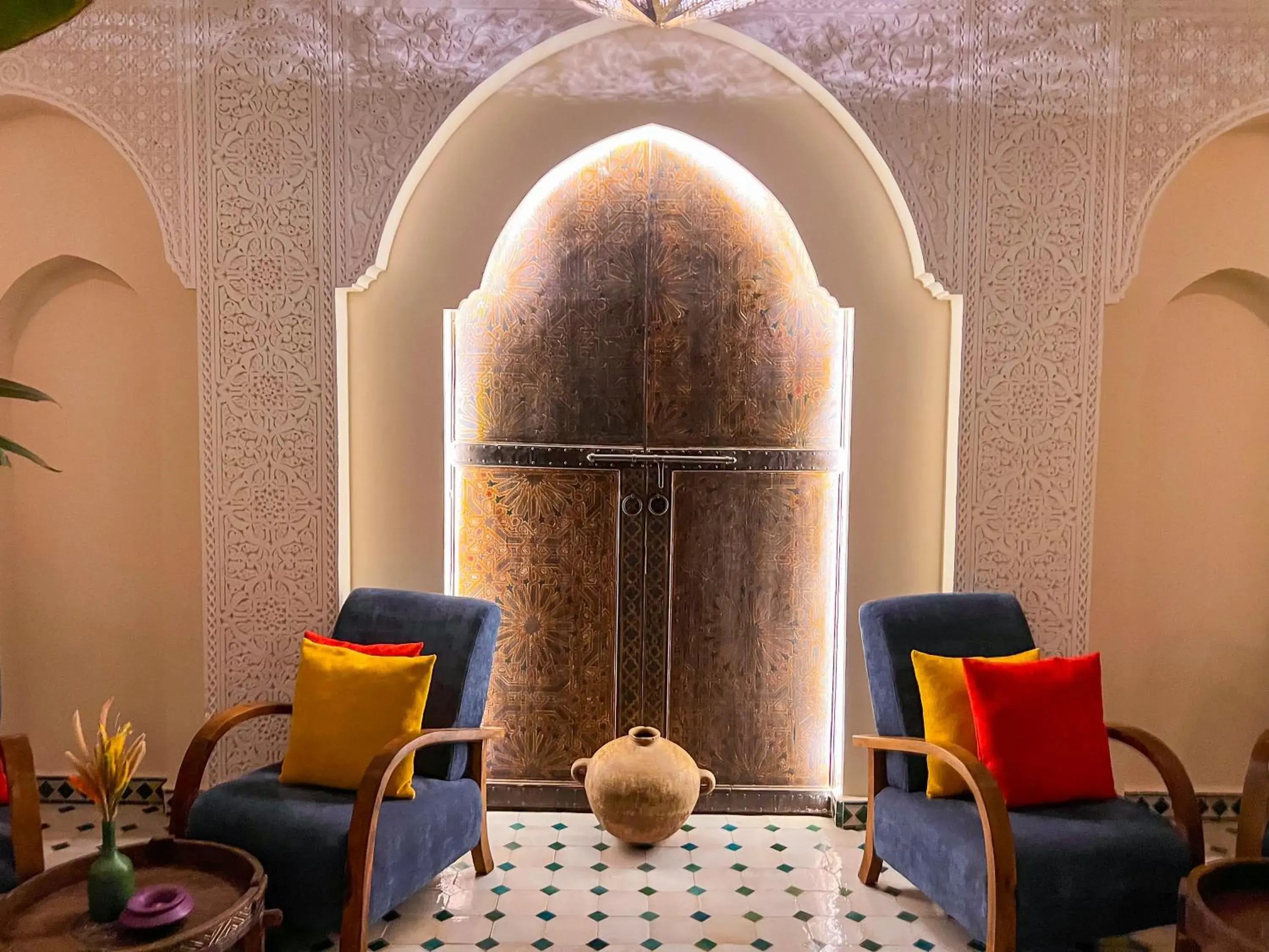 Inner courtyard view in Riad Kech One & Spa Inner courtyard view in Riad Kech One & Spa