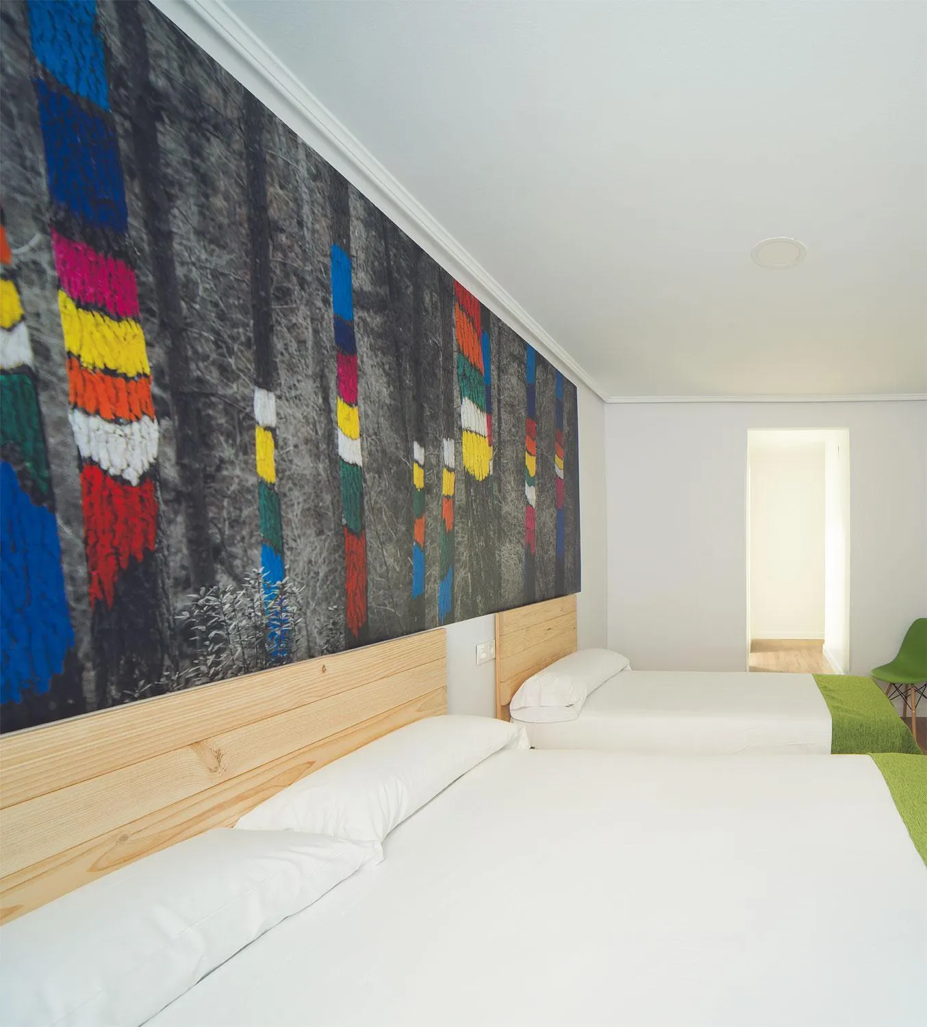 Bedroom, Bed in Casual Serantes