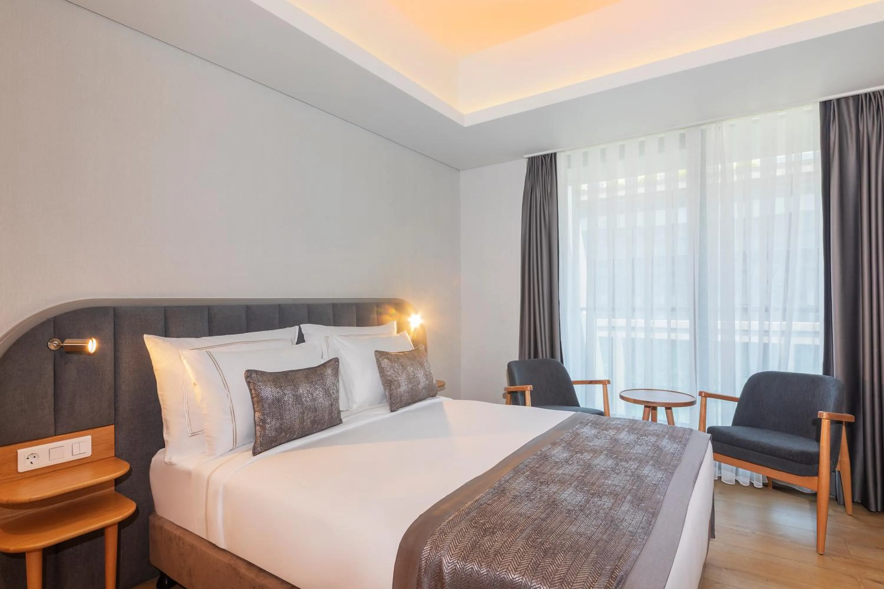 Bed in Meroddi Beyoğlu Residence