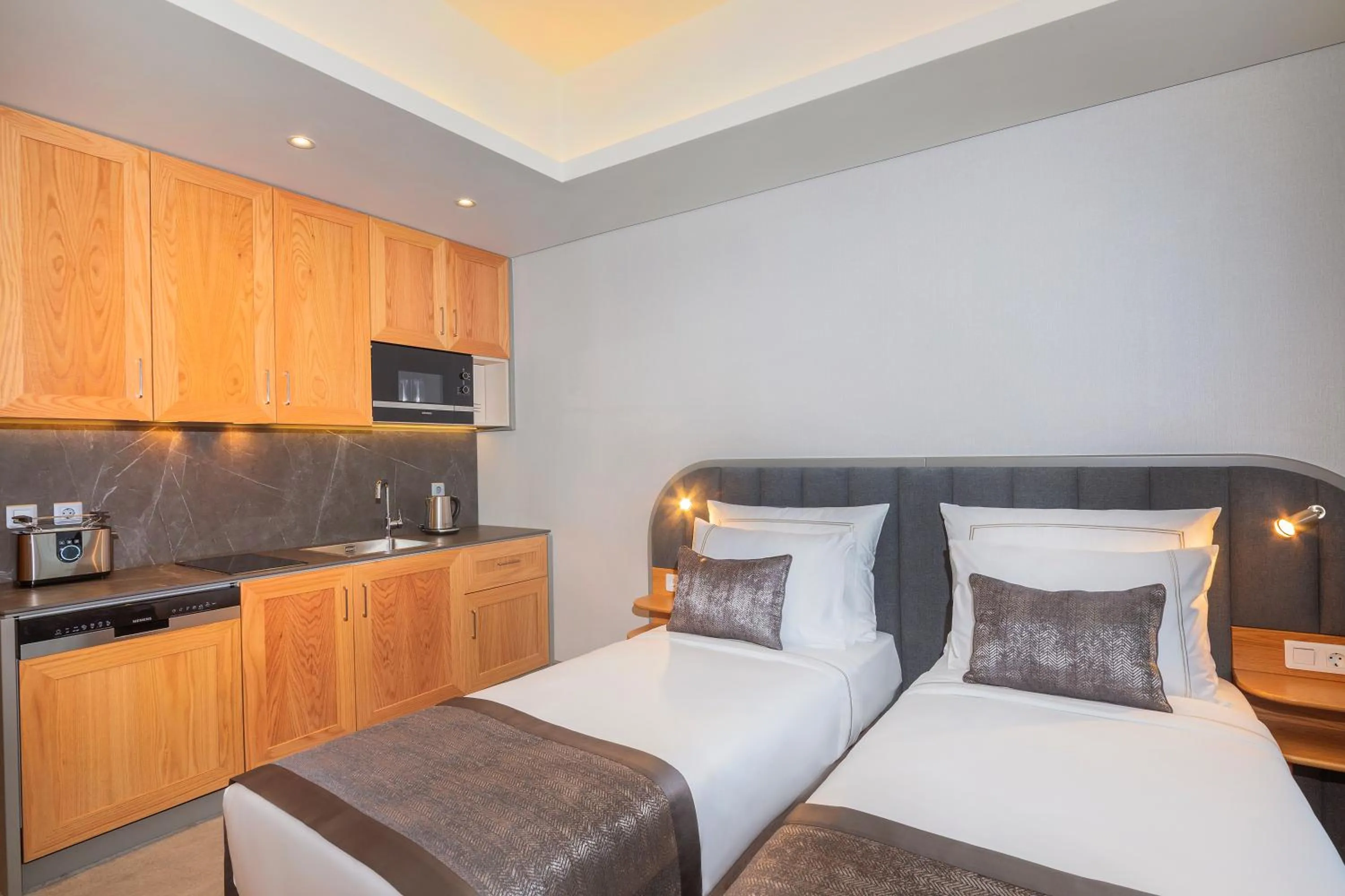 Bed in Meroddi Beyoğlu Residence