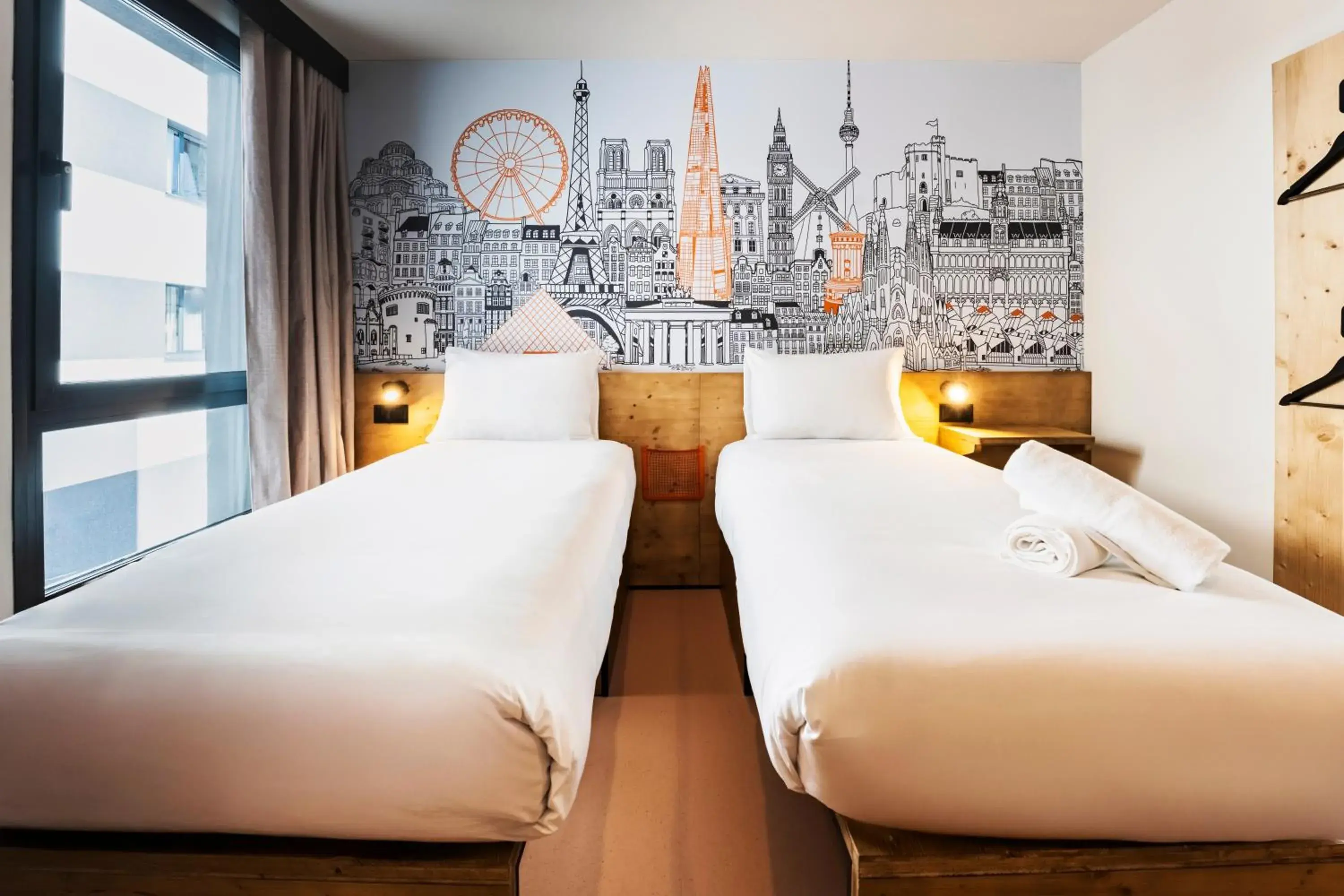 Twin Room in easyHotel Barcelona La Sagrera Twin Room in easyHotel Barcelona La Sagrera