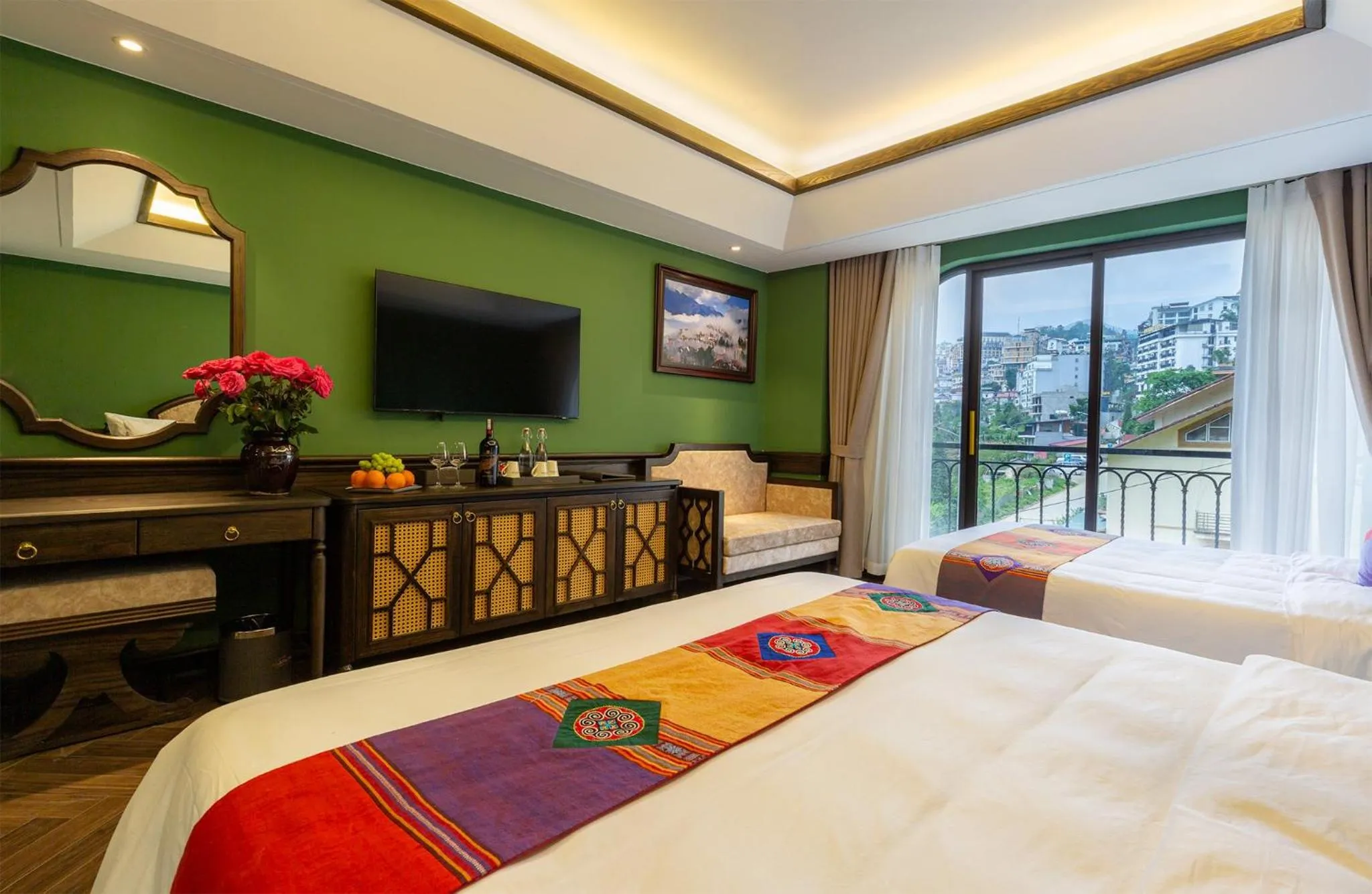 Bed in Fansipan View Hotel
