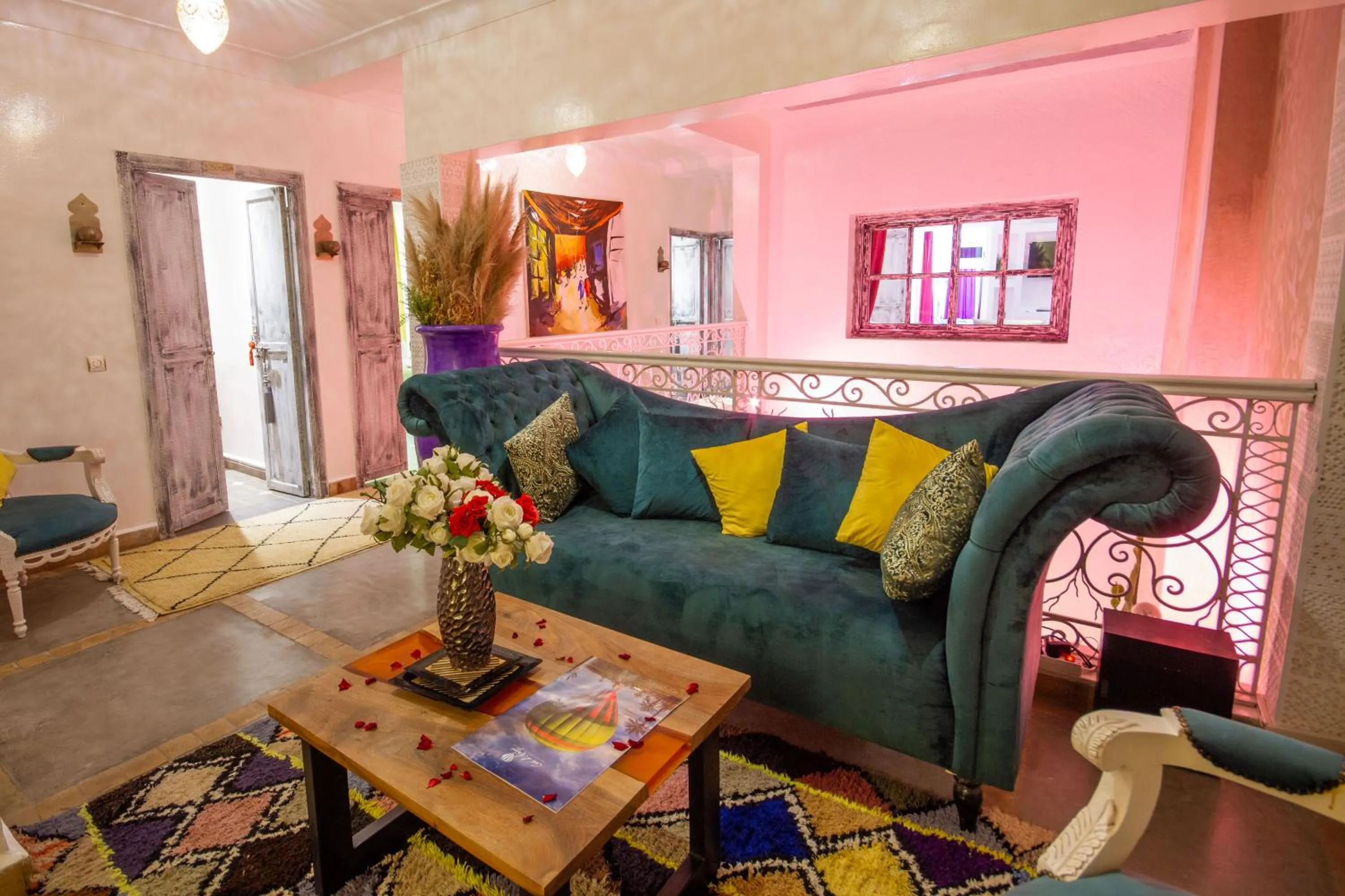 Seating area in Riad Dar Augusta