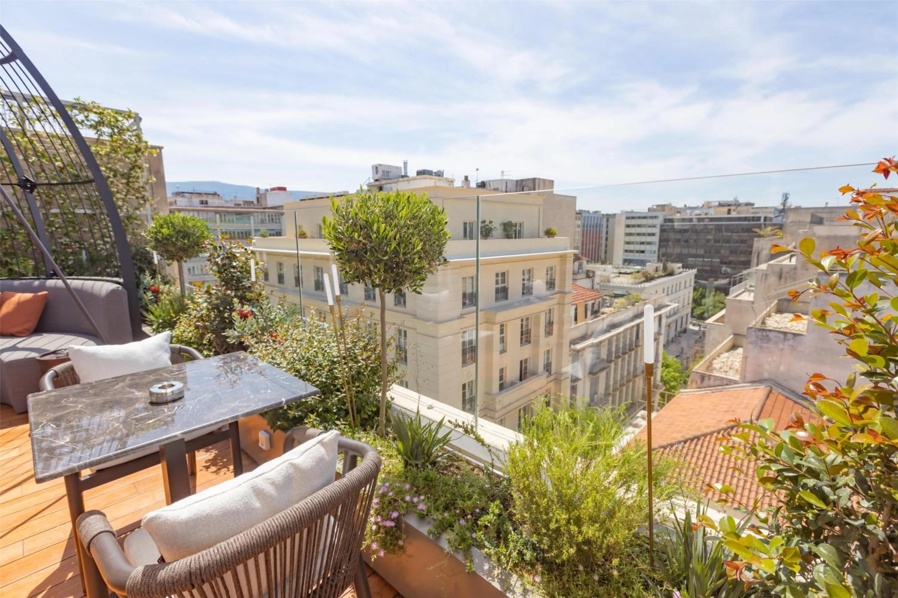 Patio in Adia Aluma Athens, Curio Collection By Hilton