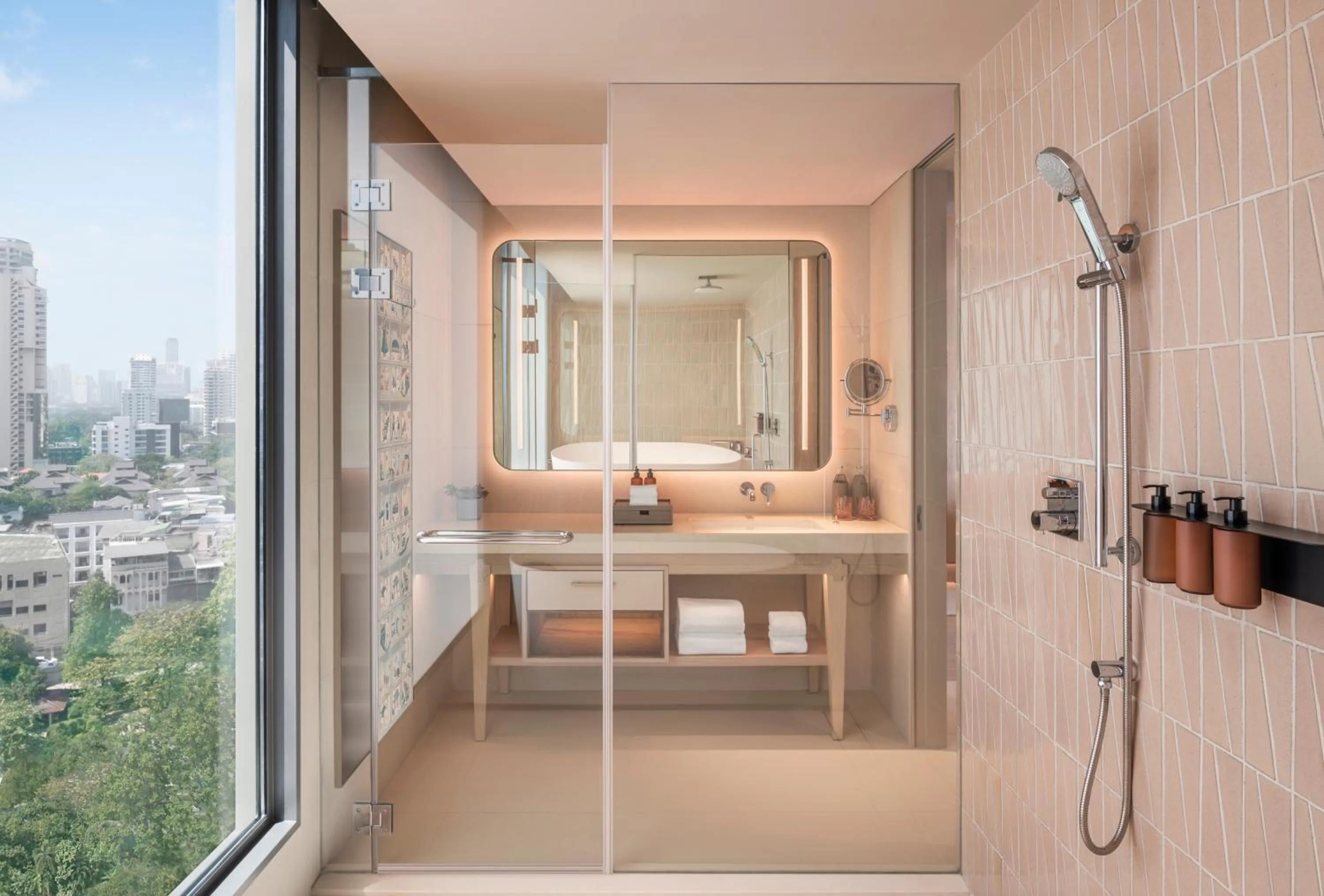 Bathroom in Kromo Bangkok, Curio Collection By Hilton