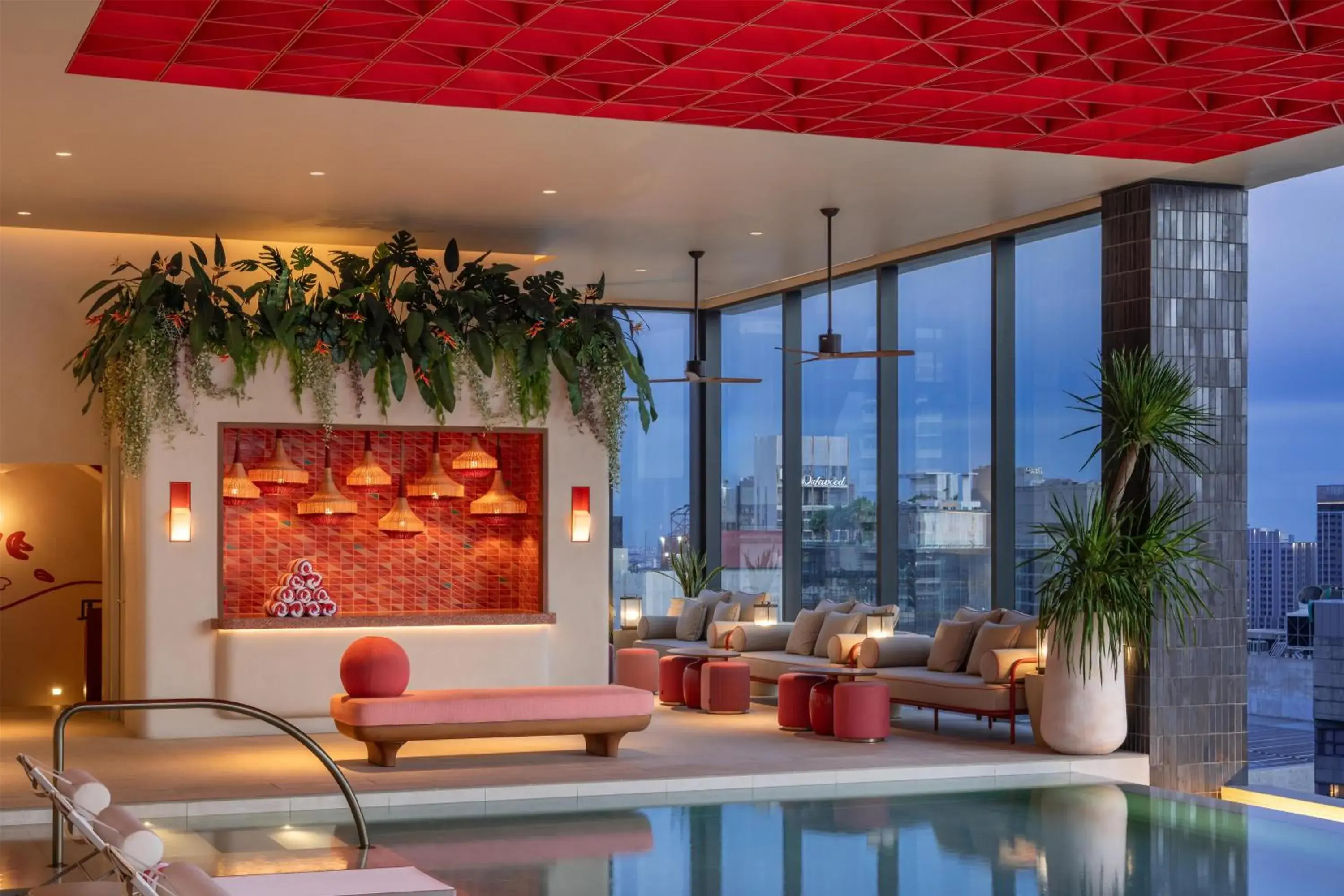 Pool view in Kromo Bangkok, Curio Collection By Hilton Pool view in Kromo Bangkok, Curio Collection By Hilton